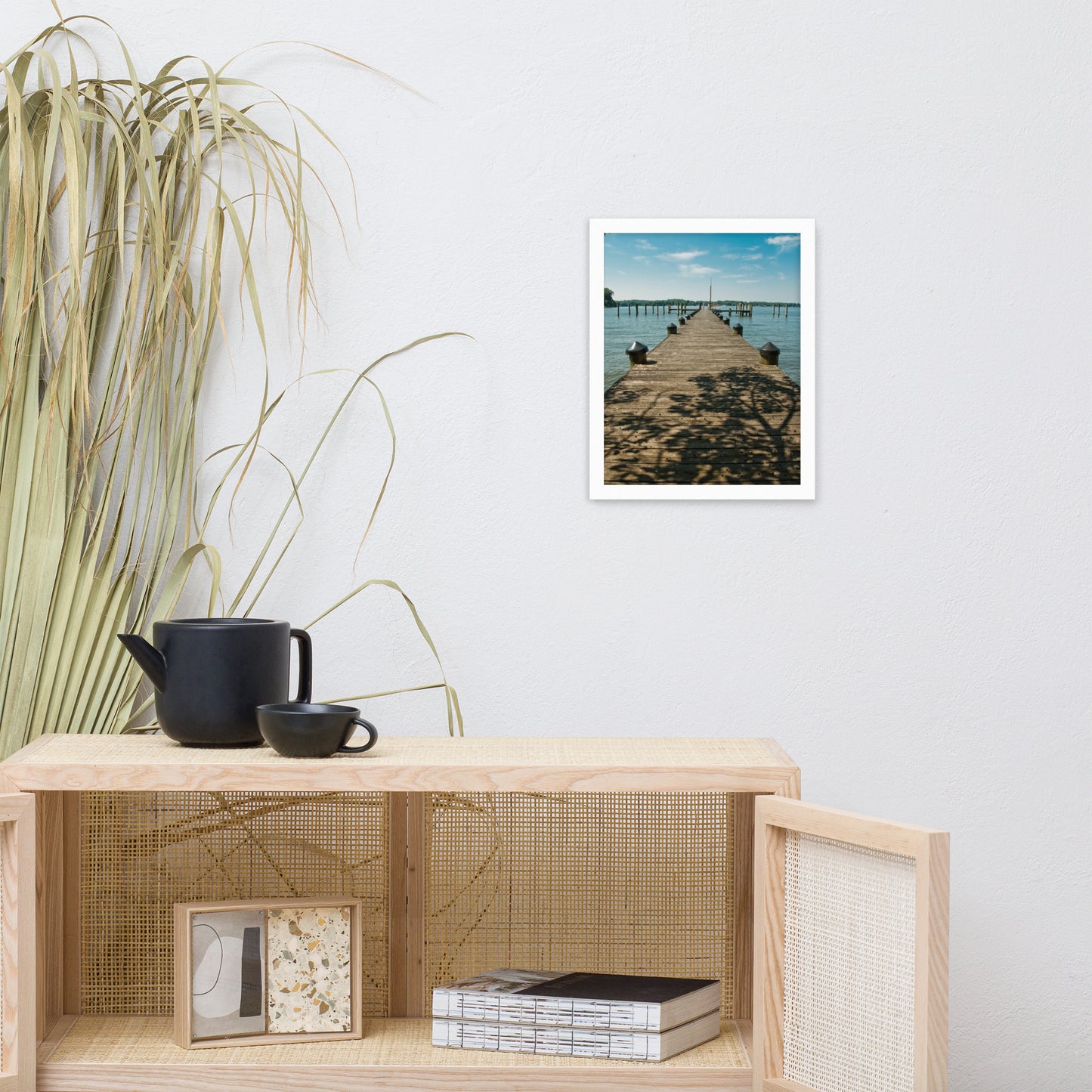 Endless Dock Coastal Landscape Framed Photo Wall Art Prints