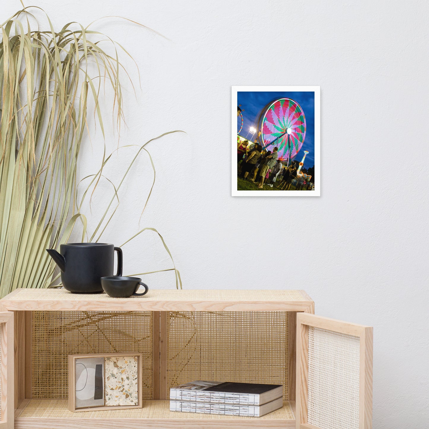 Ferris Wheel 1 Urban Landscape Photo Framed Wall Art Print