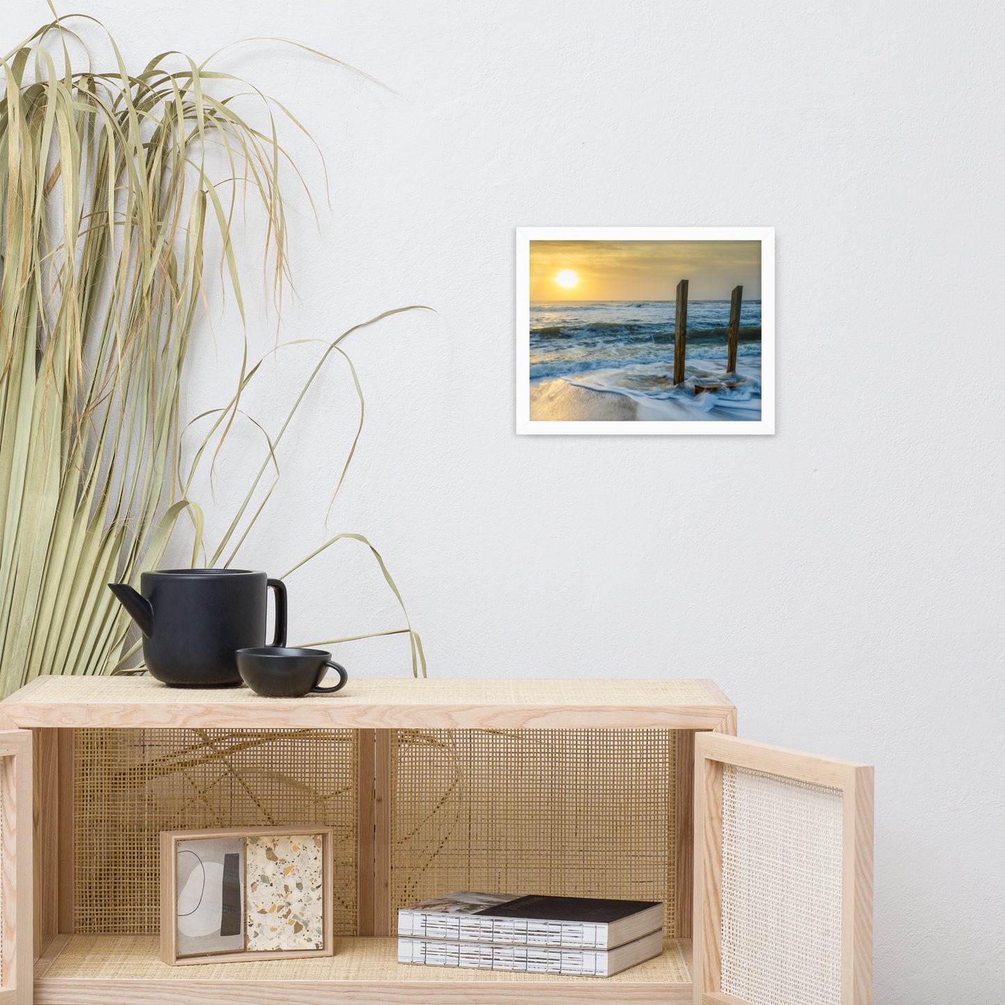 Kissed by the Sea Coastal Landscape Framed Photo Paper Wall Art Prints