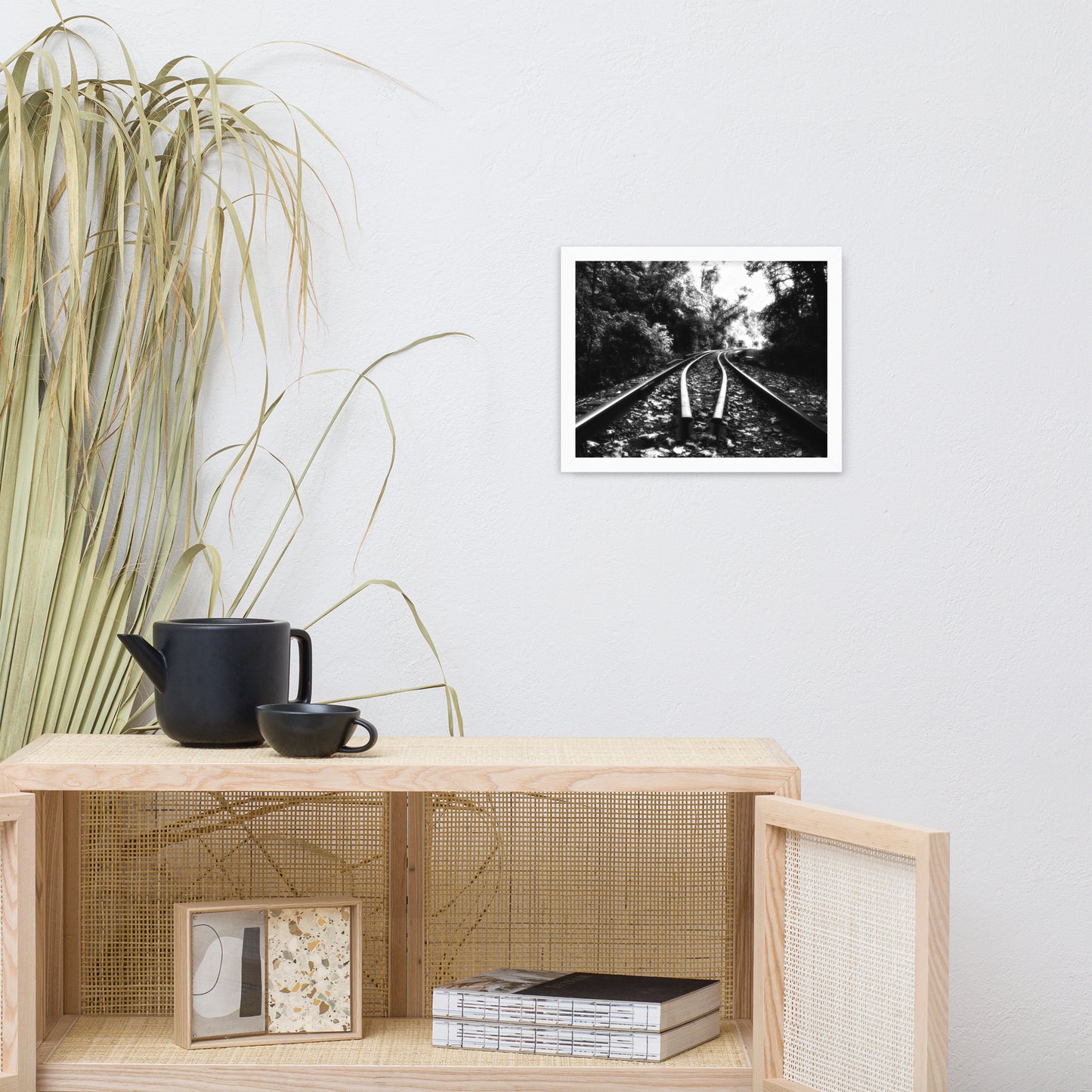 Lead Me into the Light in Black and White Framed Photo Paper Wall Art Prints