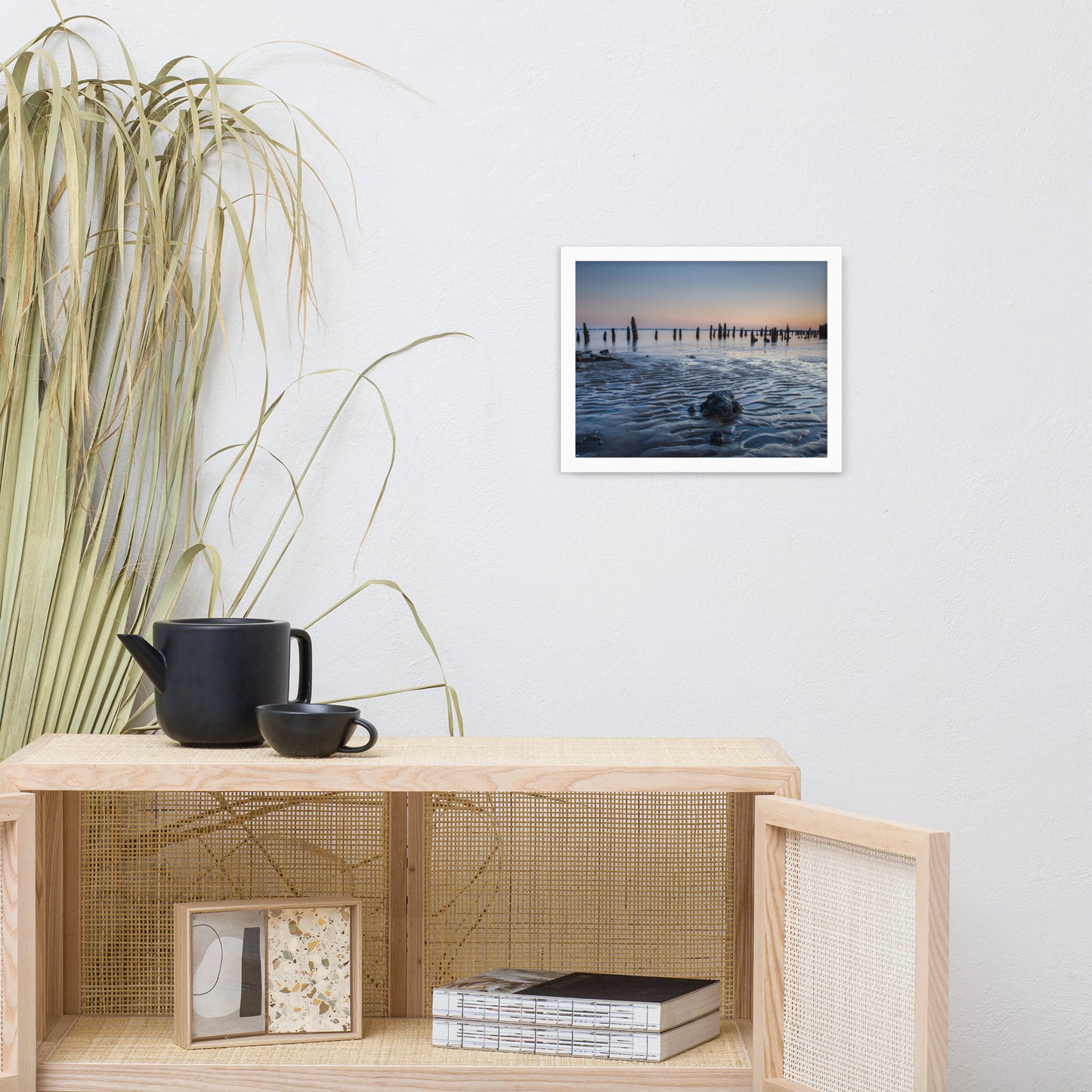 Low Tide At Battery Coastal Landscape Framed Photo Paper Wall Art Prints