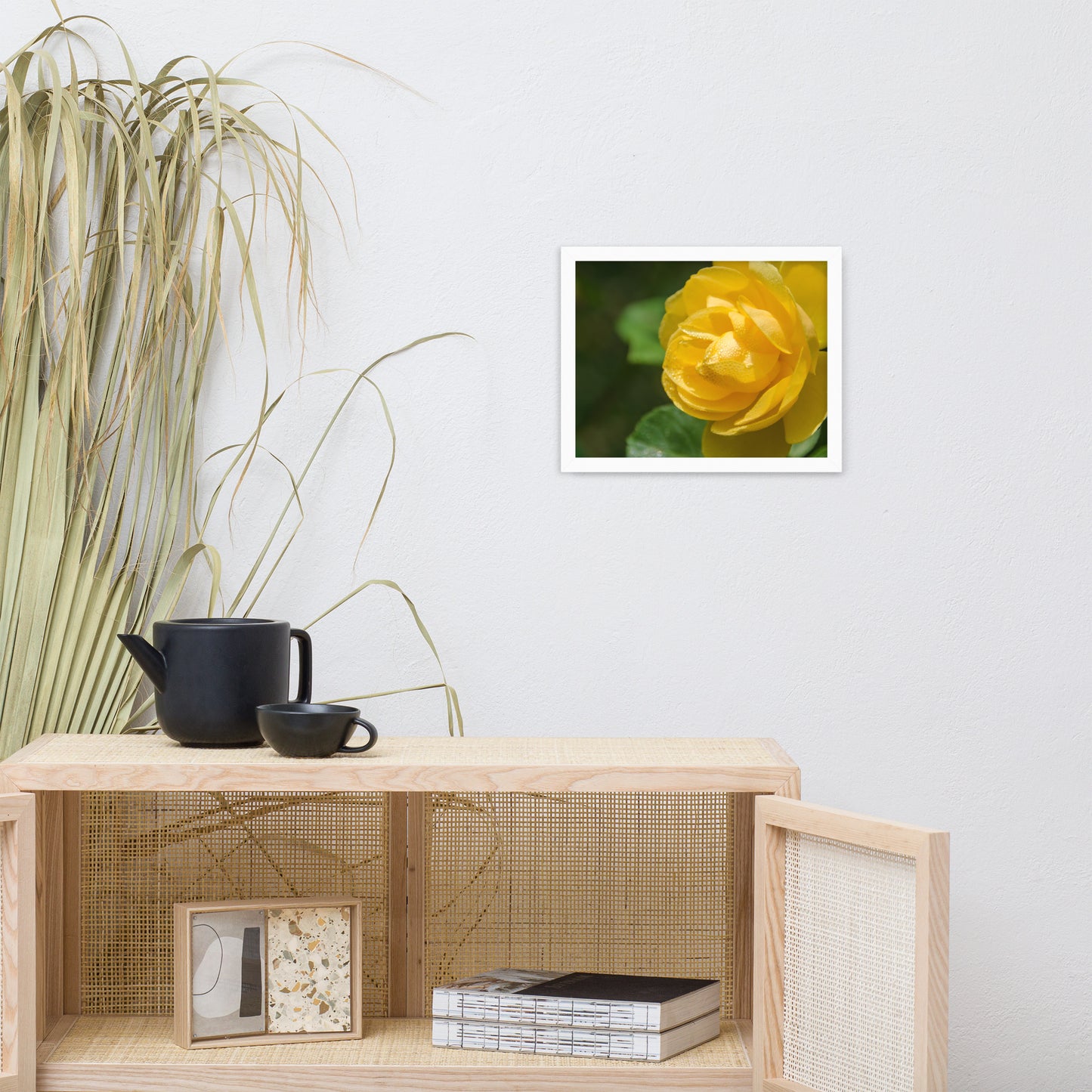 Friendship Rose Floral Nature Photo Framed Wall Art Print