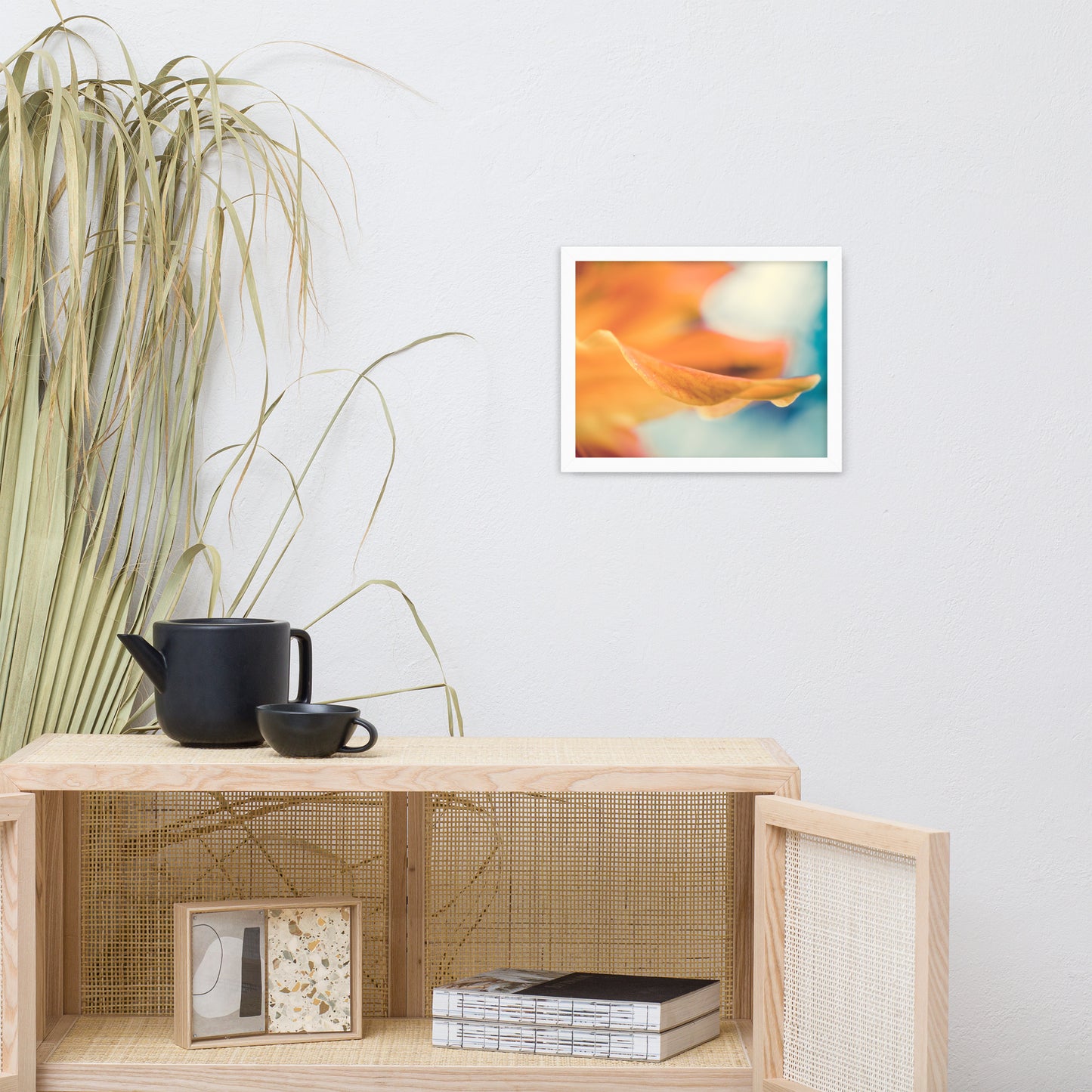 Serene Petals of Life Floral Nature Photo Framed Wall Art Print