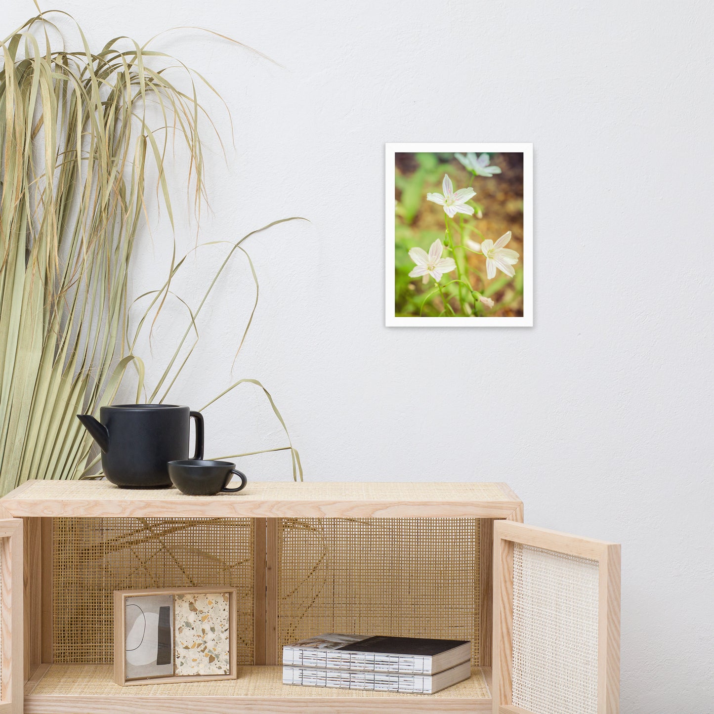 Tranquil Carolina Spring Beauty Floral Nature Photo Framed Wall Art Print