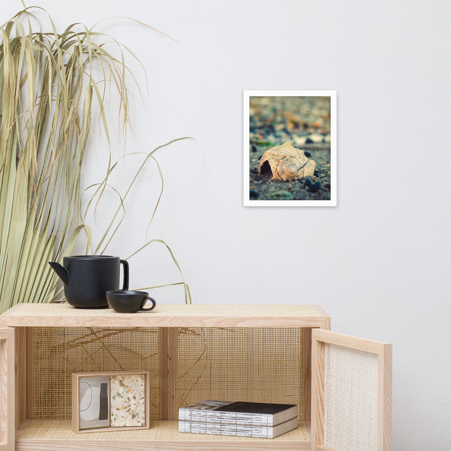 Shell at Bowers 2 Coastal Nature Photo Framed Wall Art Print