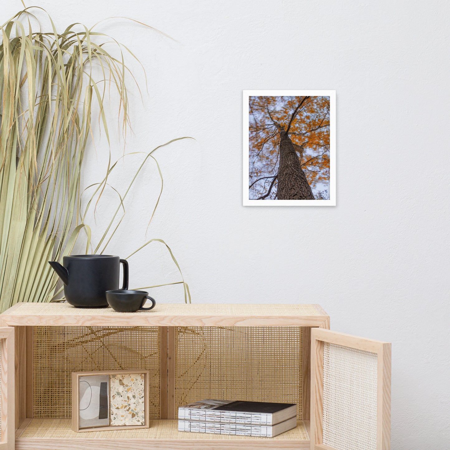 Wind in the Trees Botanical Nature Photo Framed Wall Art Print