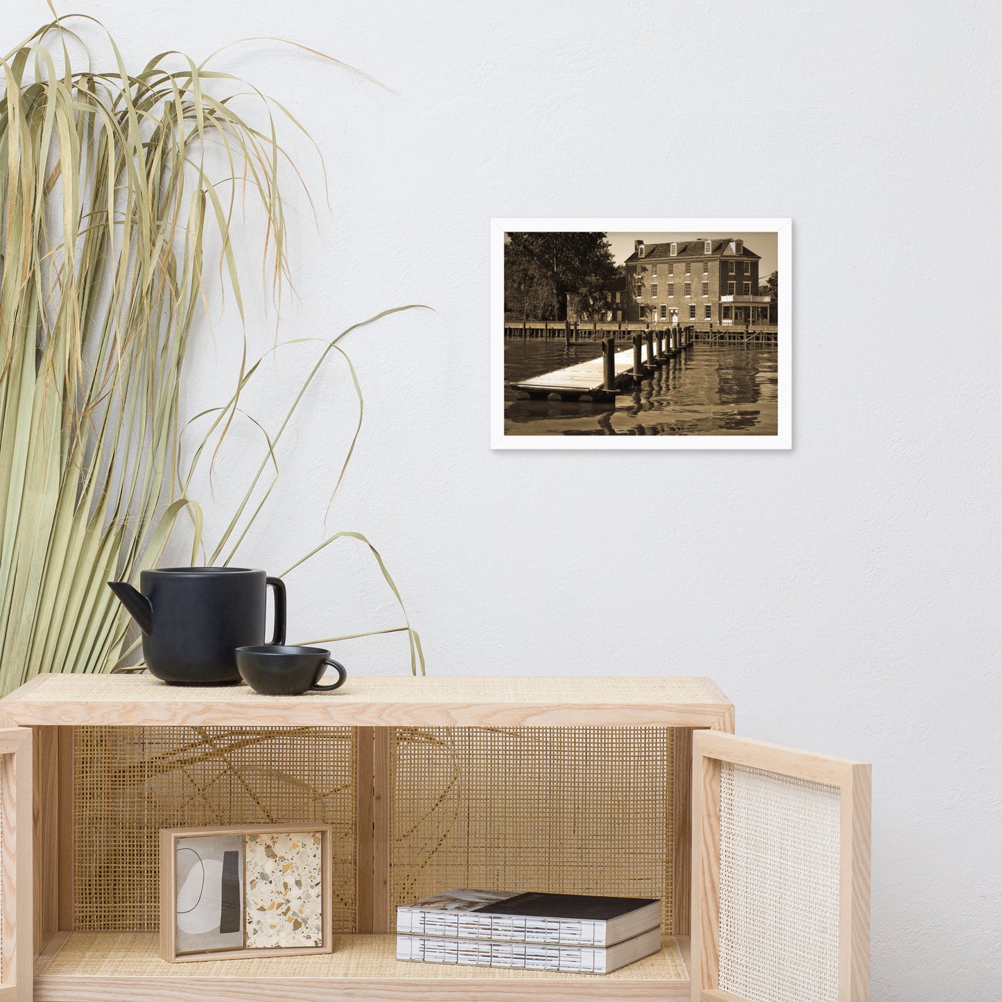 Delaware City Dock Coastal Landscape Framed Photo Wall Art Prints