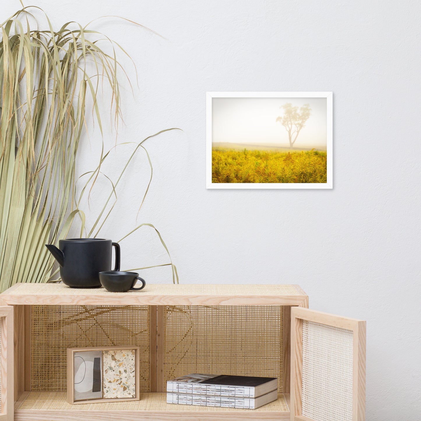 Dreams of Goldenrod and Fog Landscape Framed Photo Wall Art Prints