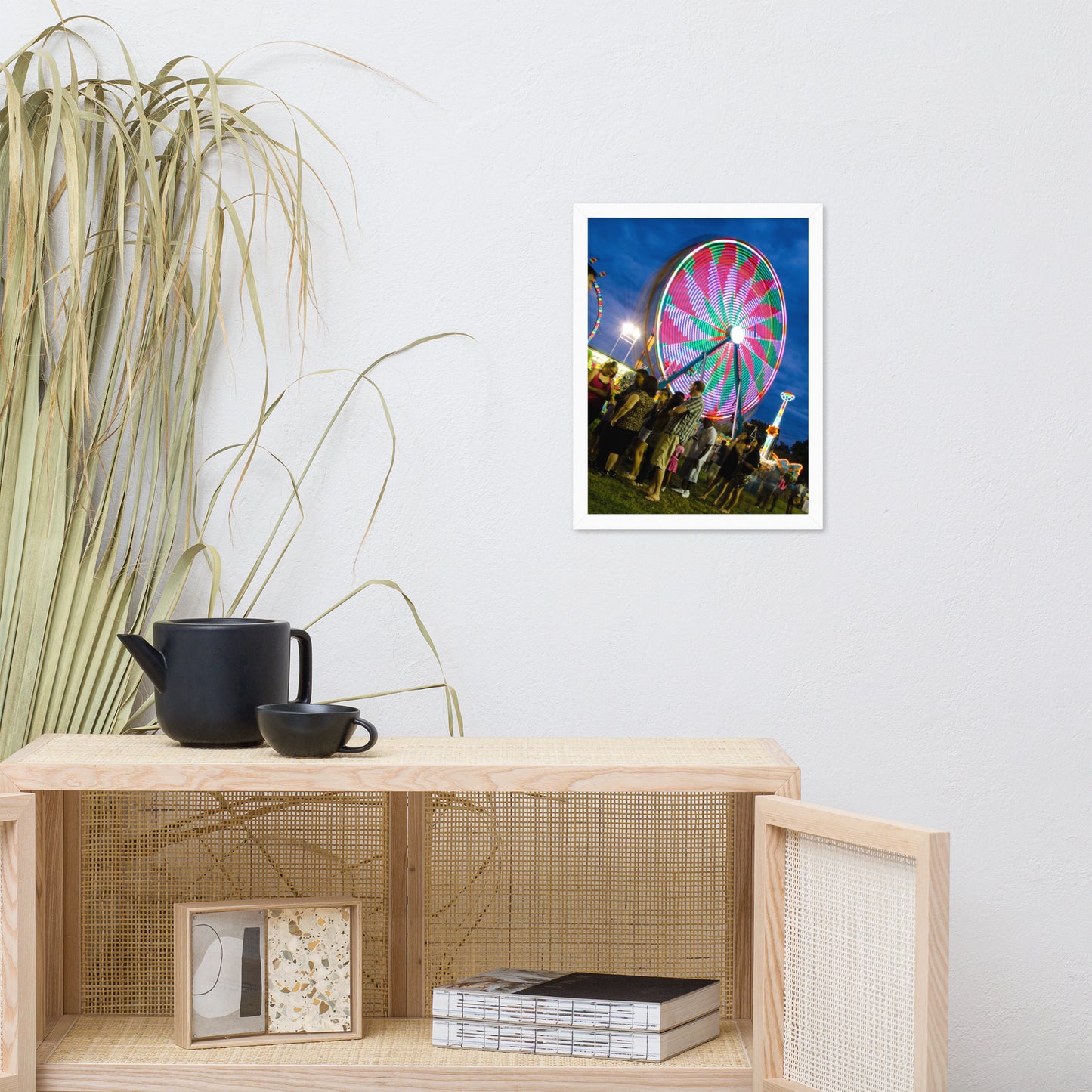 Ferris Wheel 1 Urban Landscape Photo Framed Wall Art Print
