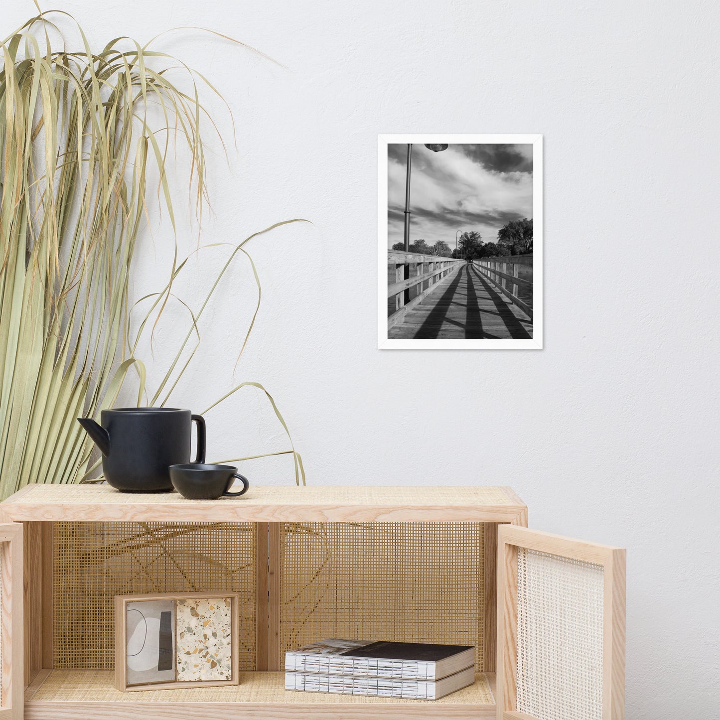 Follow the Lines Rural Landscape Framed Photo Paper Wall Art Prints