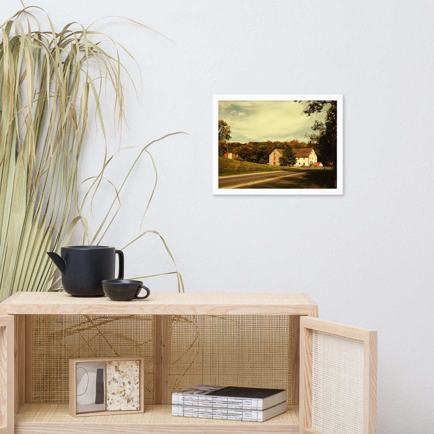 Greenbank Mill Summer Colorized Rural Framed Photo Paper Wall Art Prints