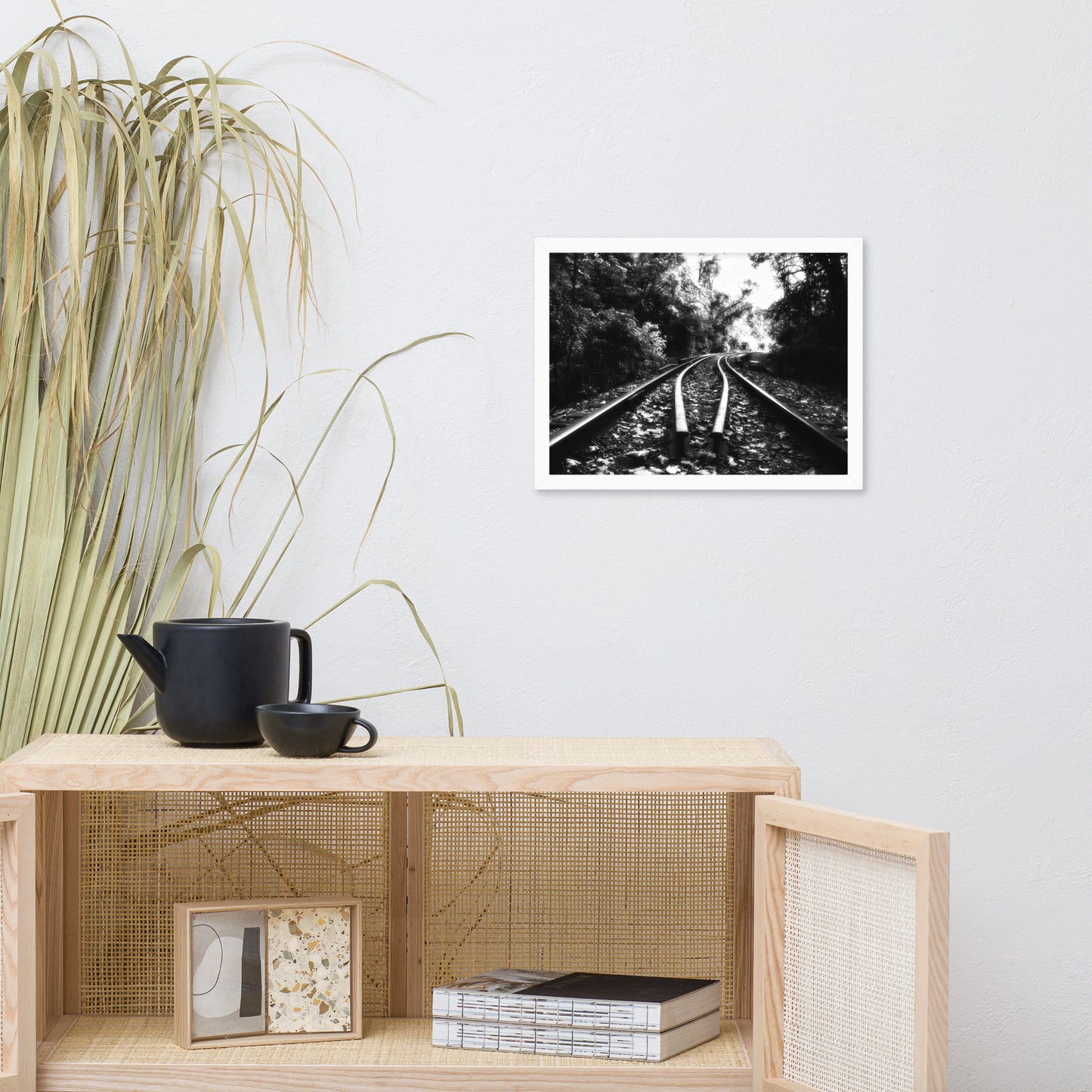Lead Me into the Light in Black and White Framed Photo Paper Wall Art Prints