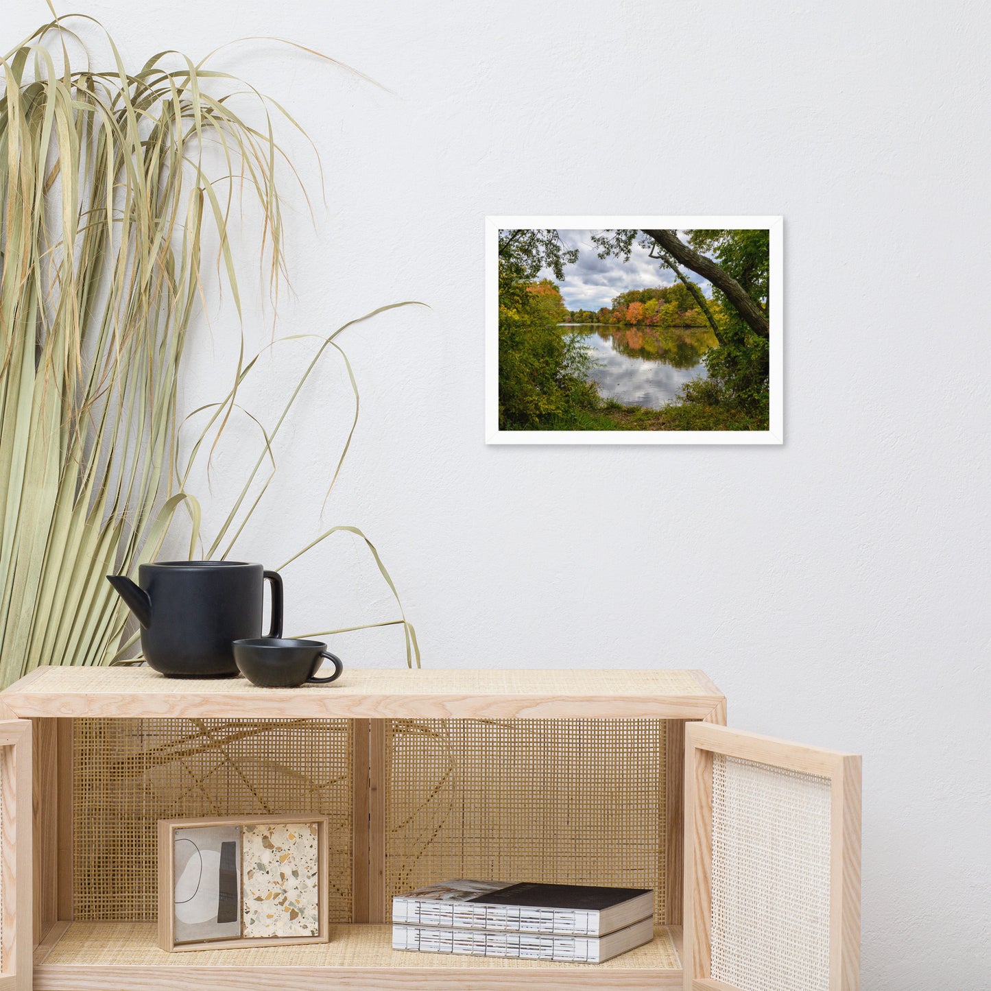 Lost In Autumn Color Landscape Framed Photo Paper Wall Art Prints