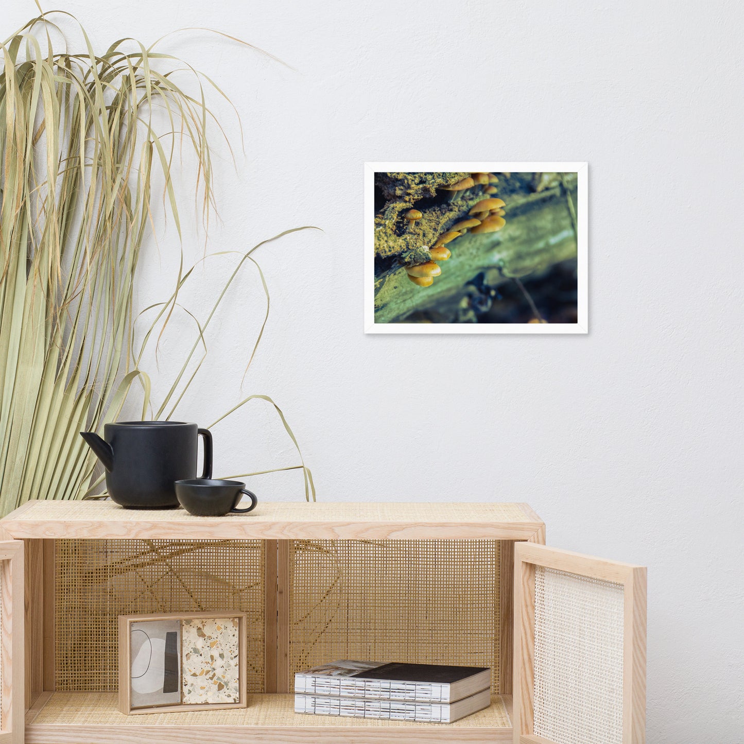 Floral And Botanical Wall Art: Aged Mushroom Botanical / Nature Photo Framed Wall Art Print - Artwork - Wall Decor - Home Decor