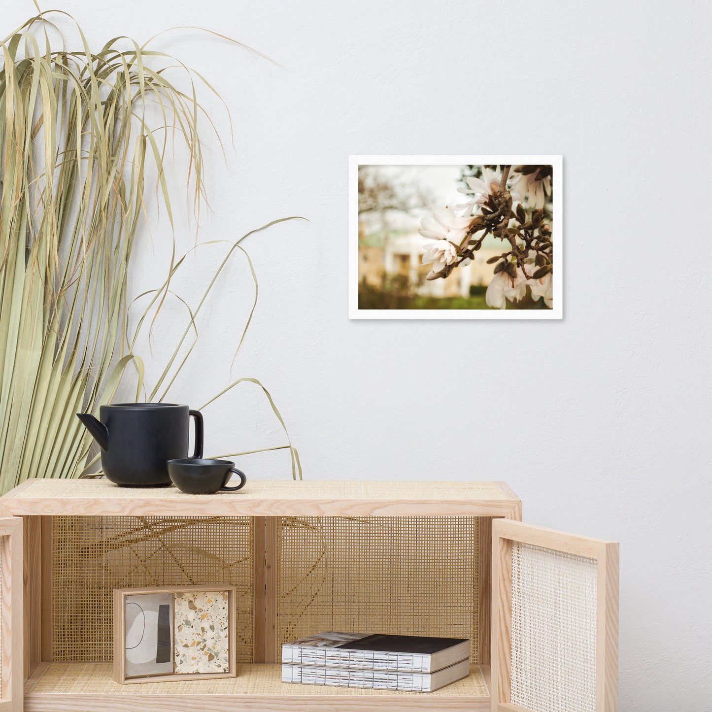 Bellevue Mansion Floral Nature Photo Framed Wall Art Print