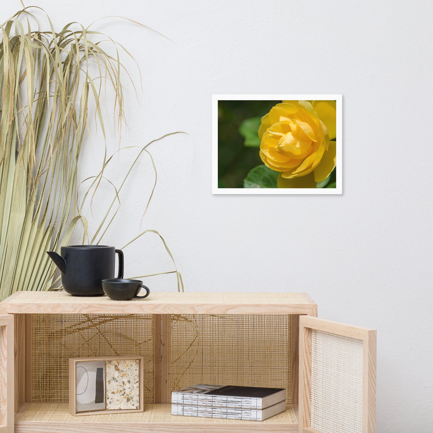 Friendship Rose Floral Nature Photo Framed Wall Art Print