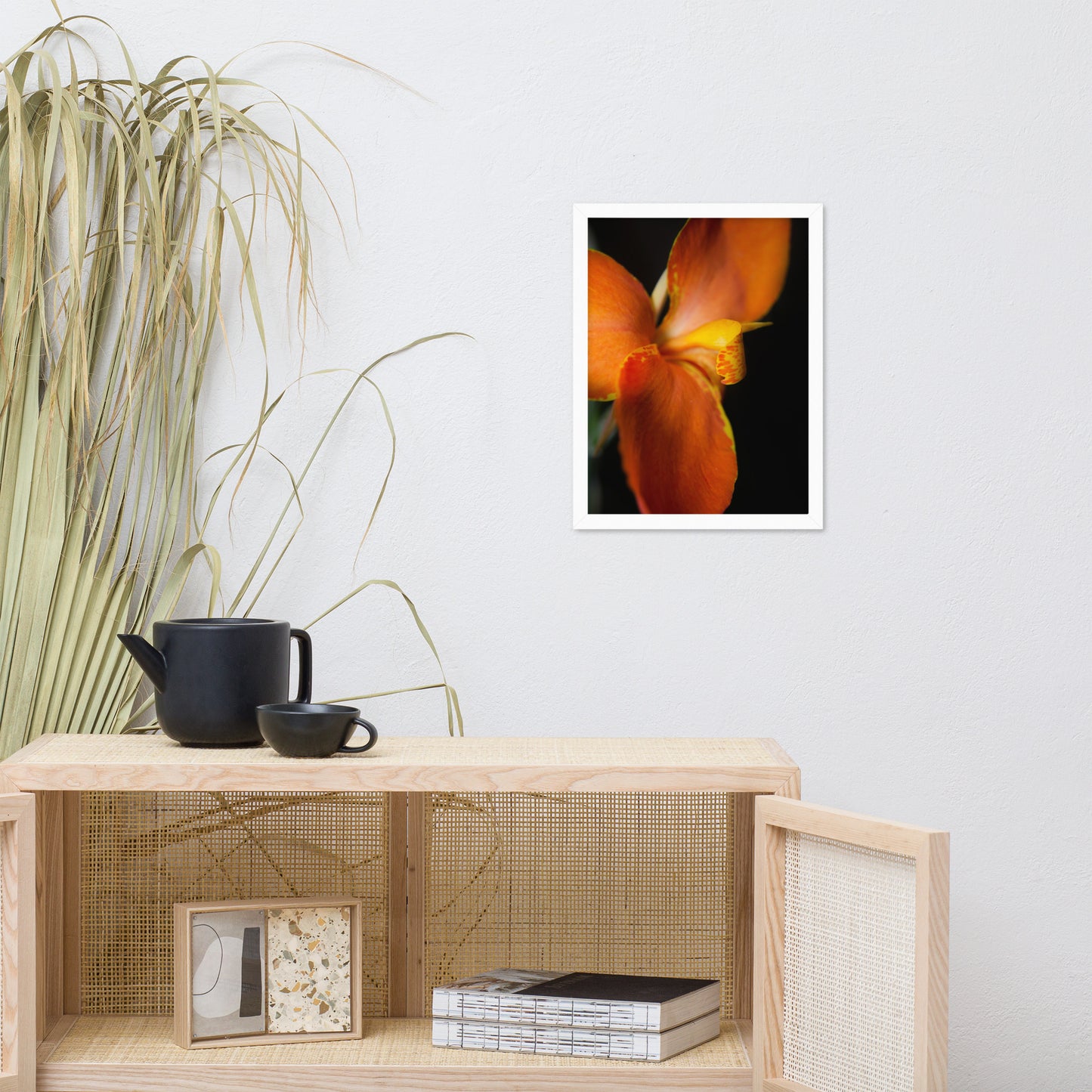 Orange Canna at Longwood Gardens Floral Nature Photo Framed Wall Art Print