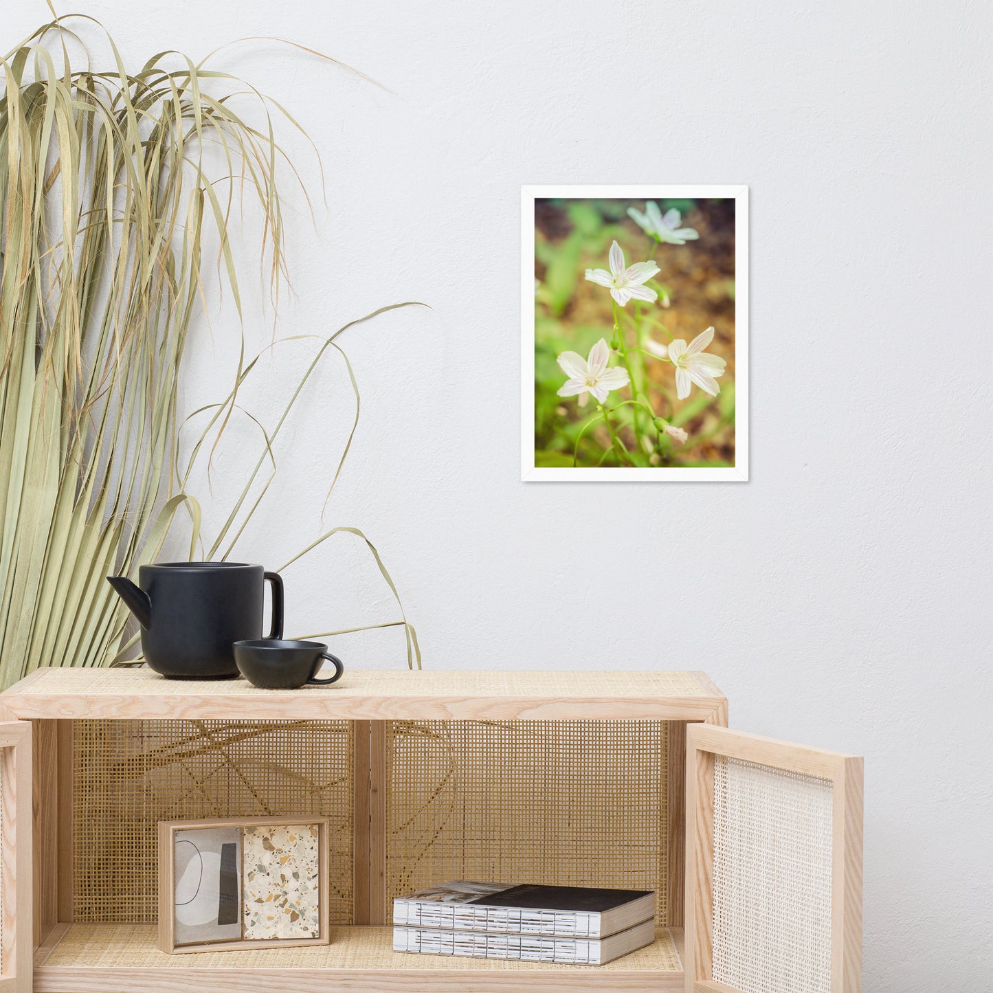 Tranquil Carolina Spring Beauty Floral Nature Photo Framed Wall Art Print