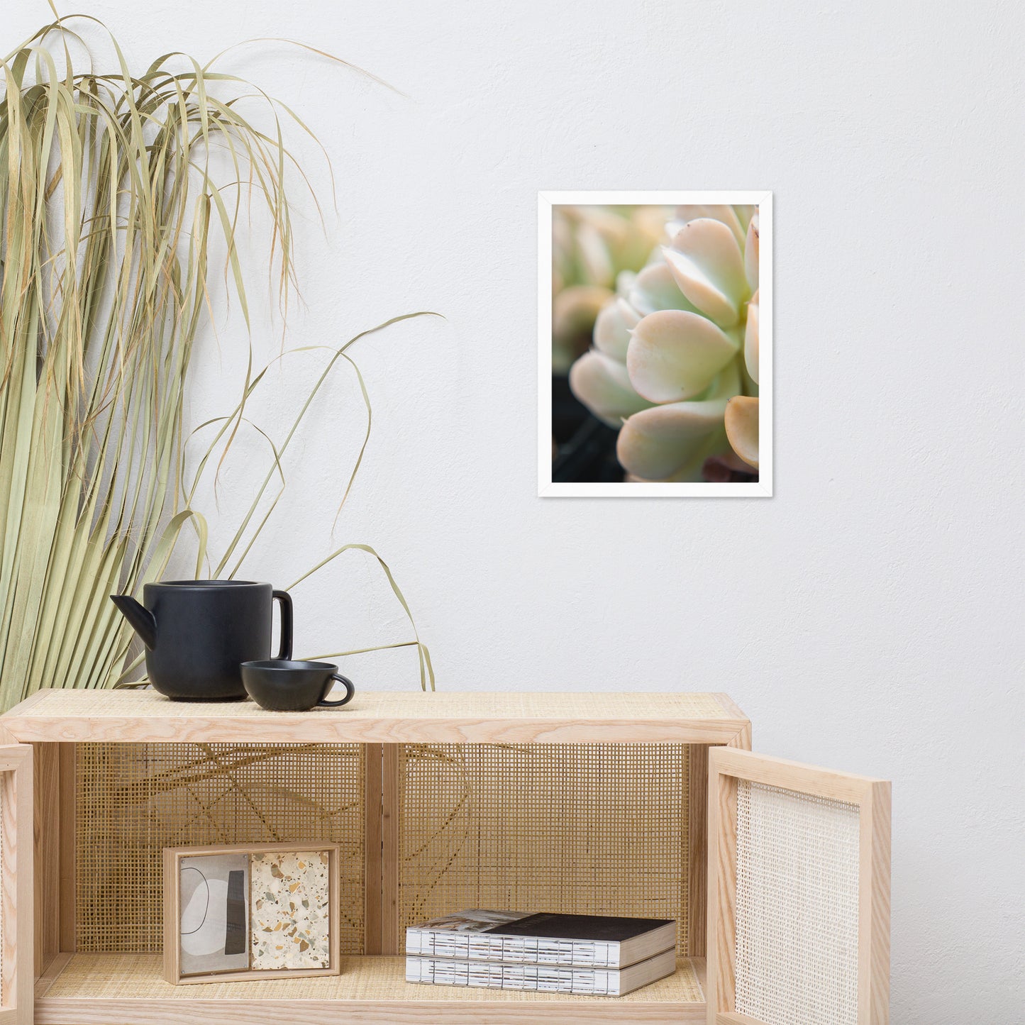 Succulent 4 Botanical Nature Photo Framed Wall Art Print