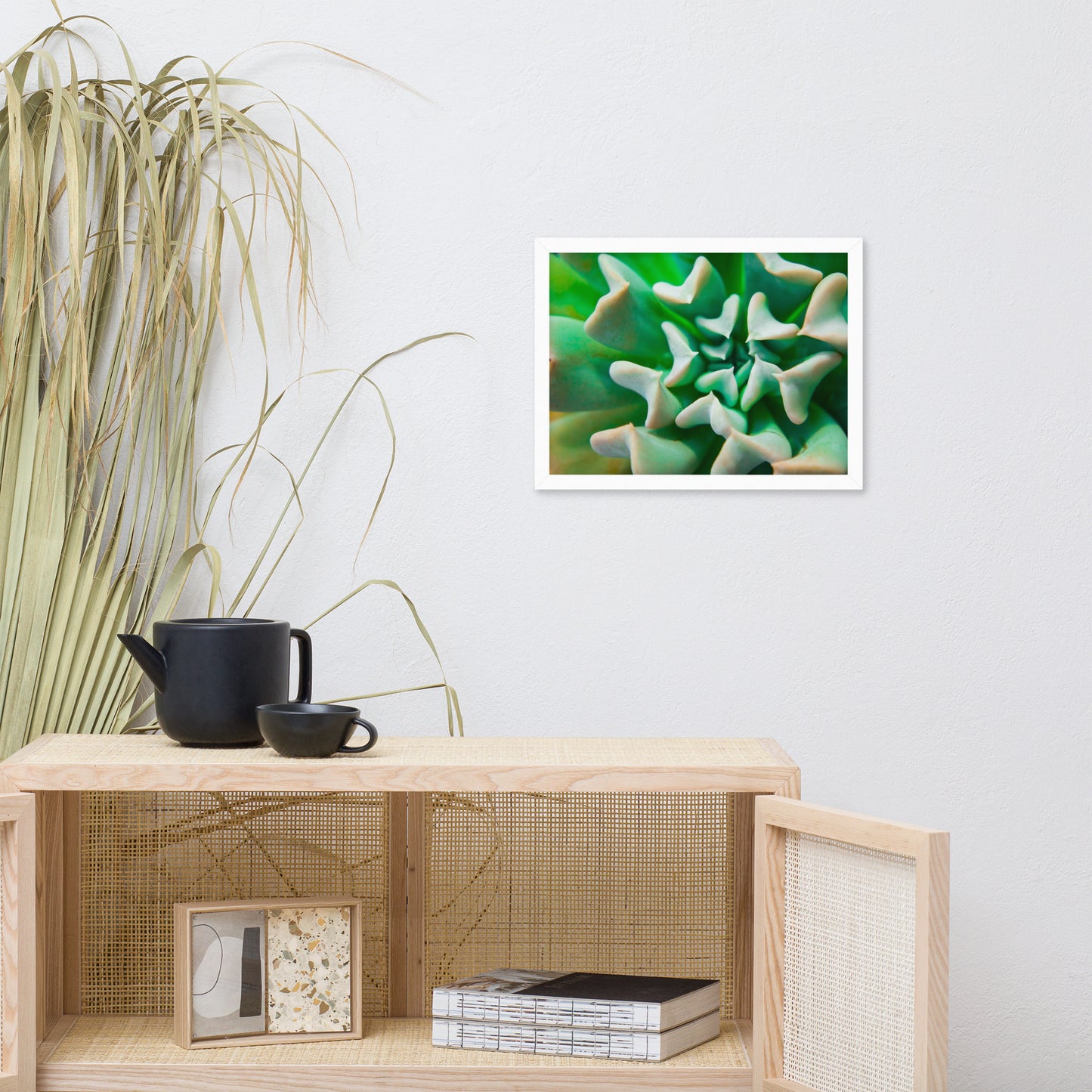 Succulent Botanical Nature Photo Framed Wall Art Print