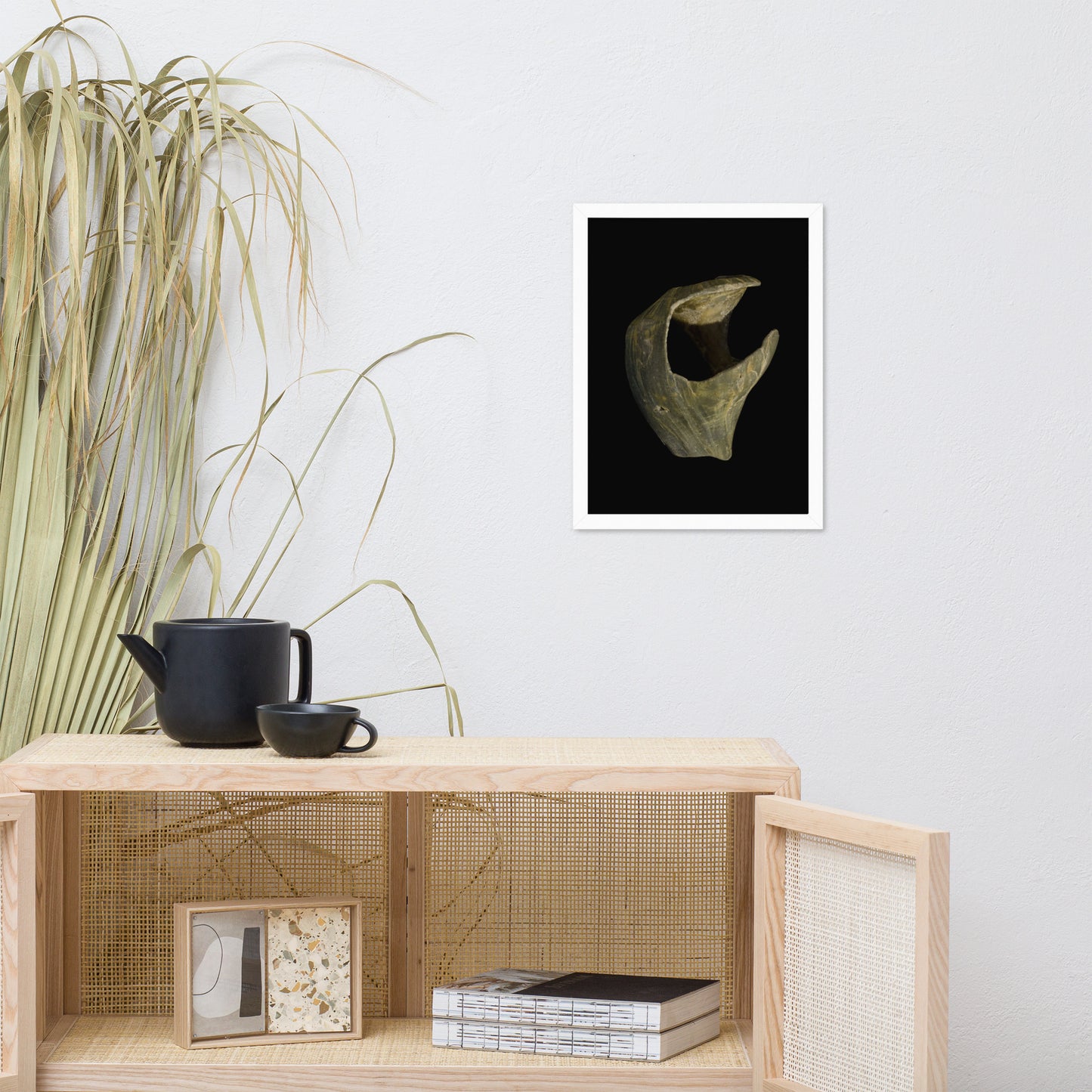 State of Erosion Image 5 Whelk Shell Coastal Nature Photo Framed Wall Art Print