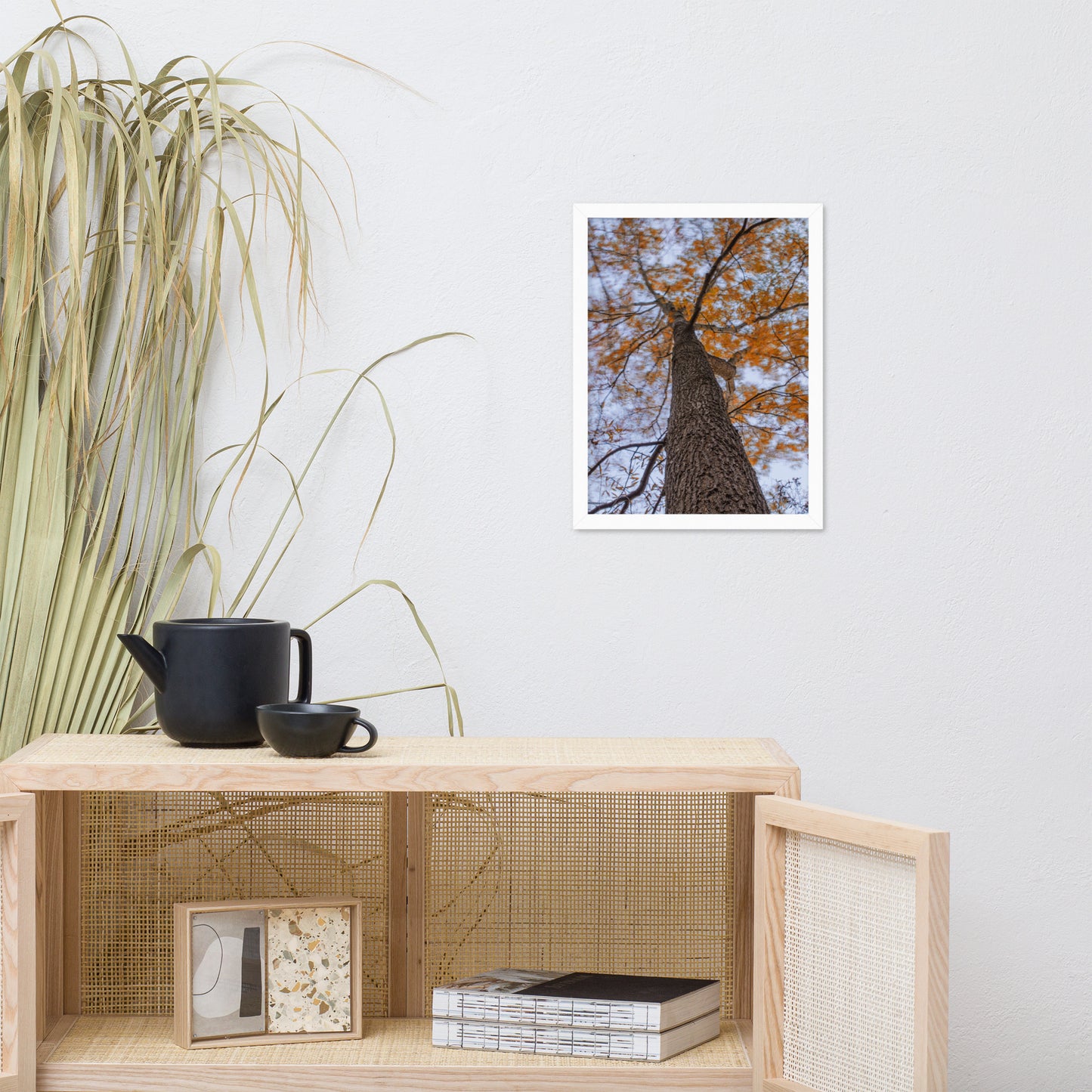 Wind in the Trees Botanical Nature Photo Framed Wall Art Print