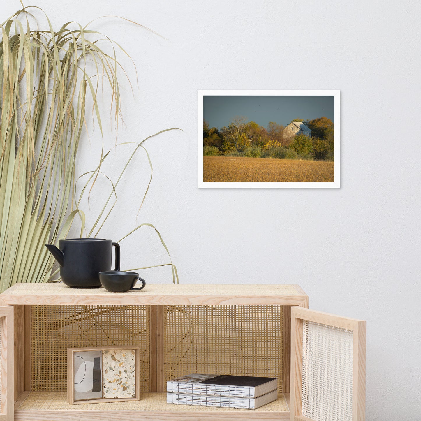 Rustic Artwork: Abandoned Barn In The Trees Framed Photo Rustic / Country Style Landscape Photography Wall Art Prints - Artwork - Wall Decor