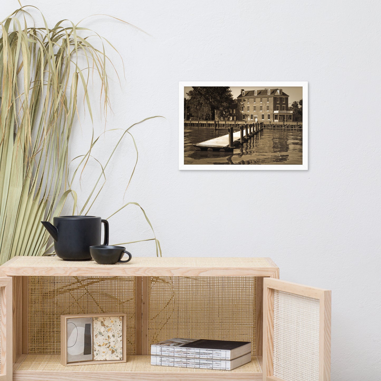 Delaware City Dock Coastal Landscape Framed Photo Wall Art Prints