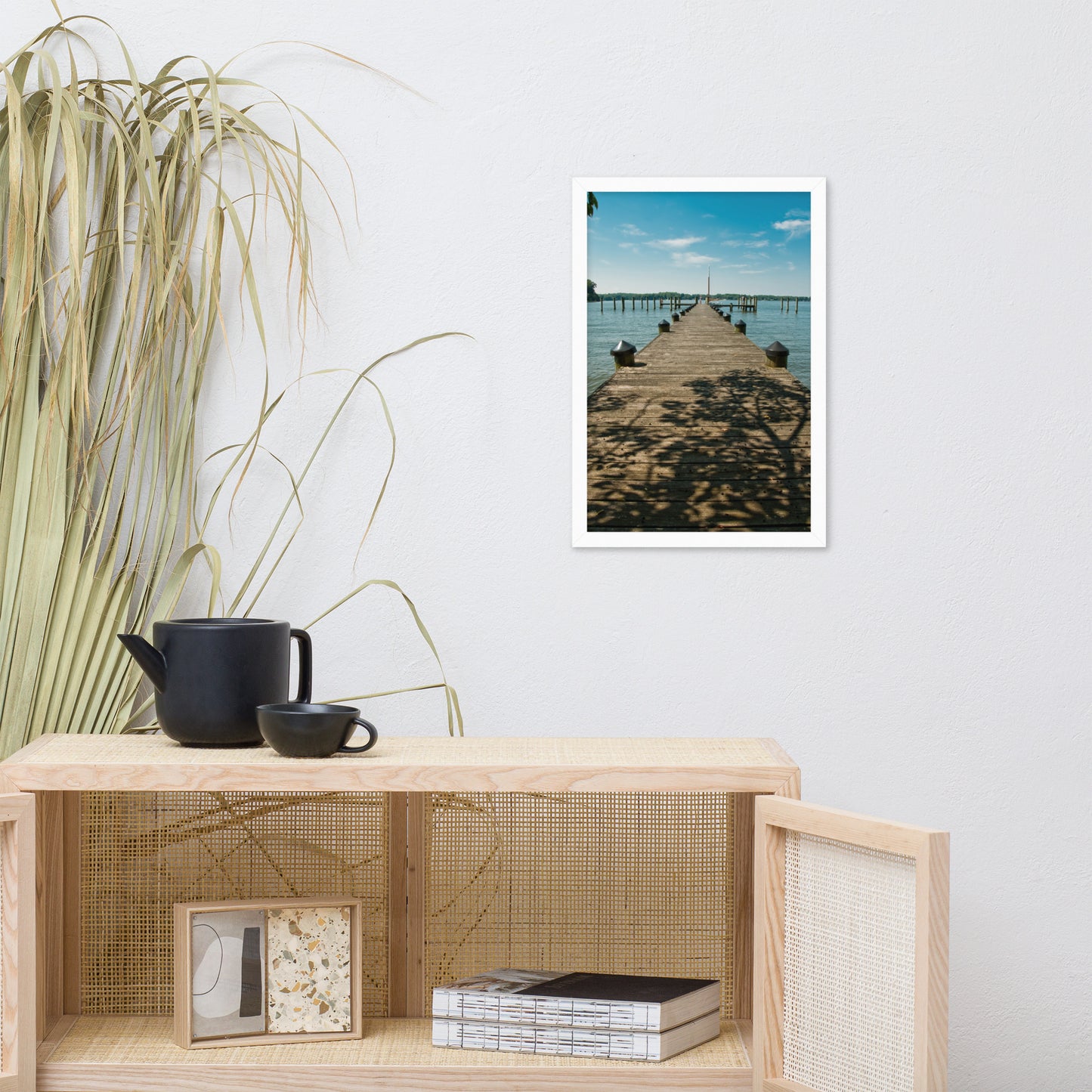 Endless Dock Coastal Landscape Framed Photo Wall Art Prints