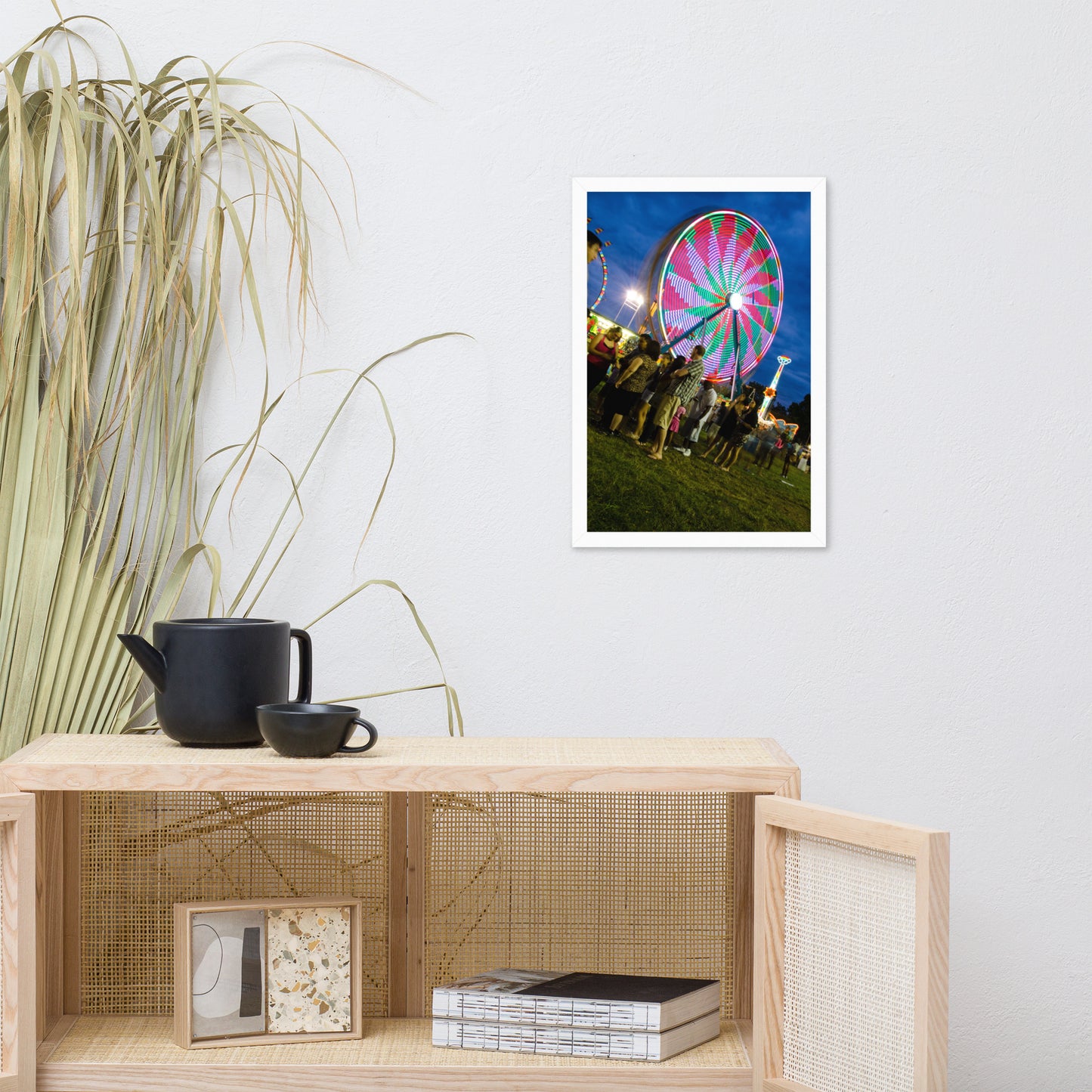 Ferris Wheel 1 Urban Landscape Photo Framed Wall Art Print