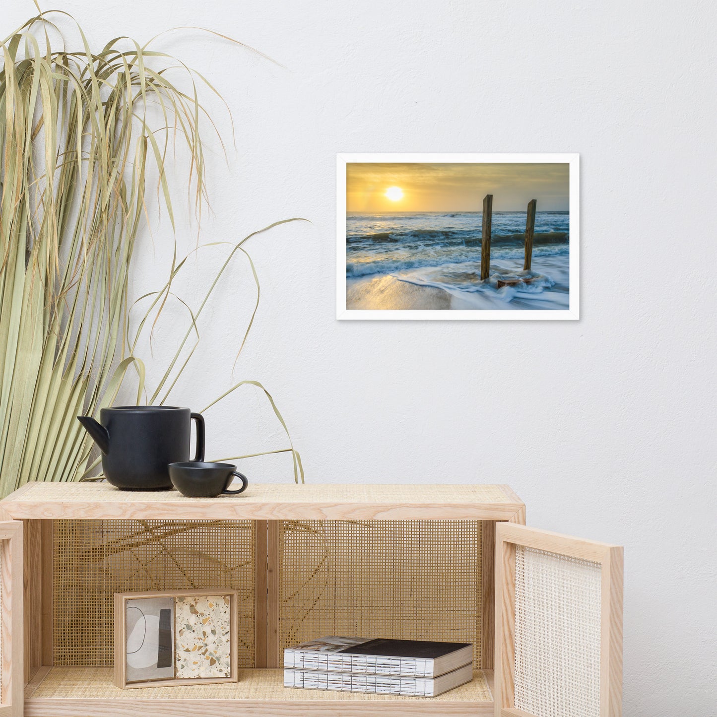 Kissed by the Sea Coastal Landscape Framed Photo Paper Wall Art Prints
