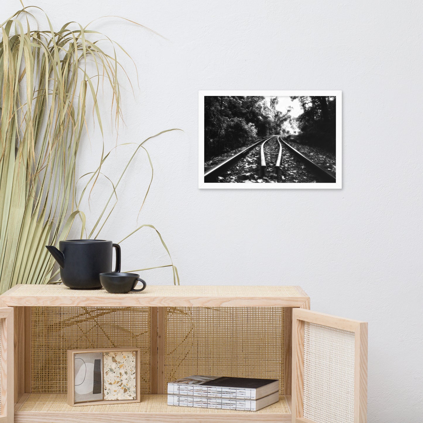 Lead Me into the Light in Black and White Framed Photo Paper Wall Art Prints