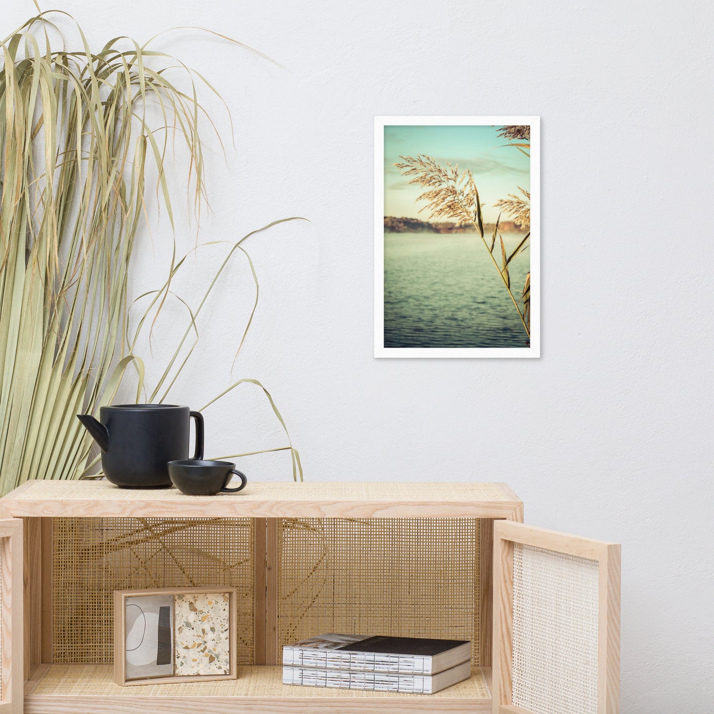 Golden Dreams Botanical Nature Photo Framed Wall Art Print