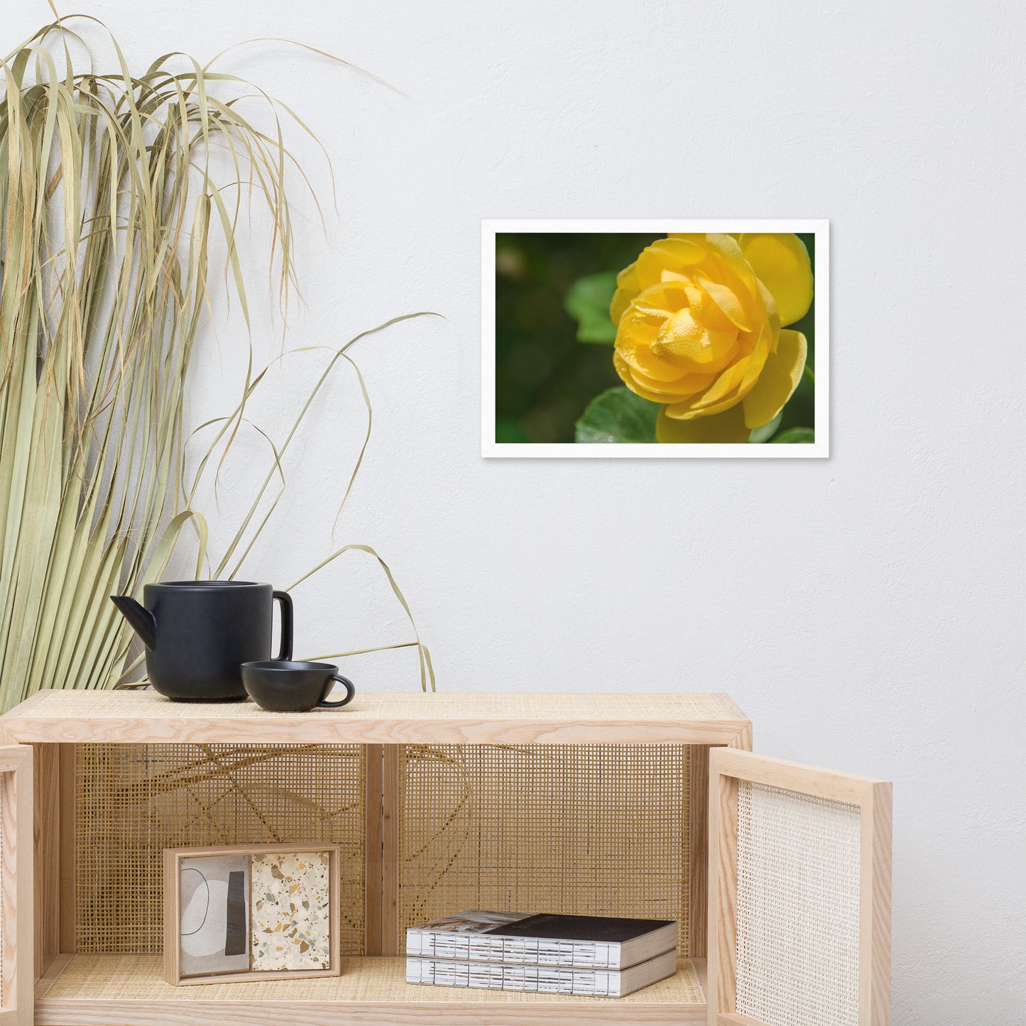 Friendship Rose Floral Nature Photo Framed Wall Art Print