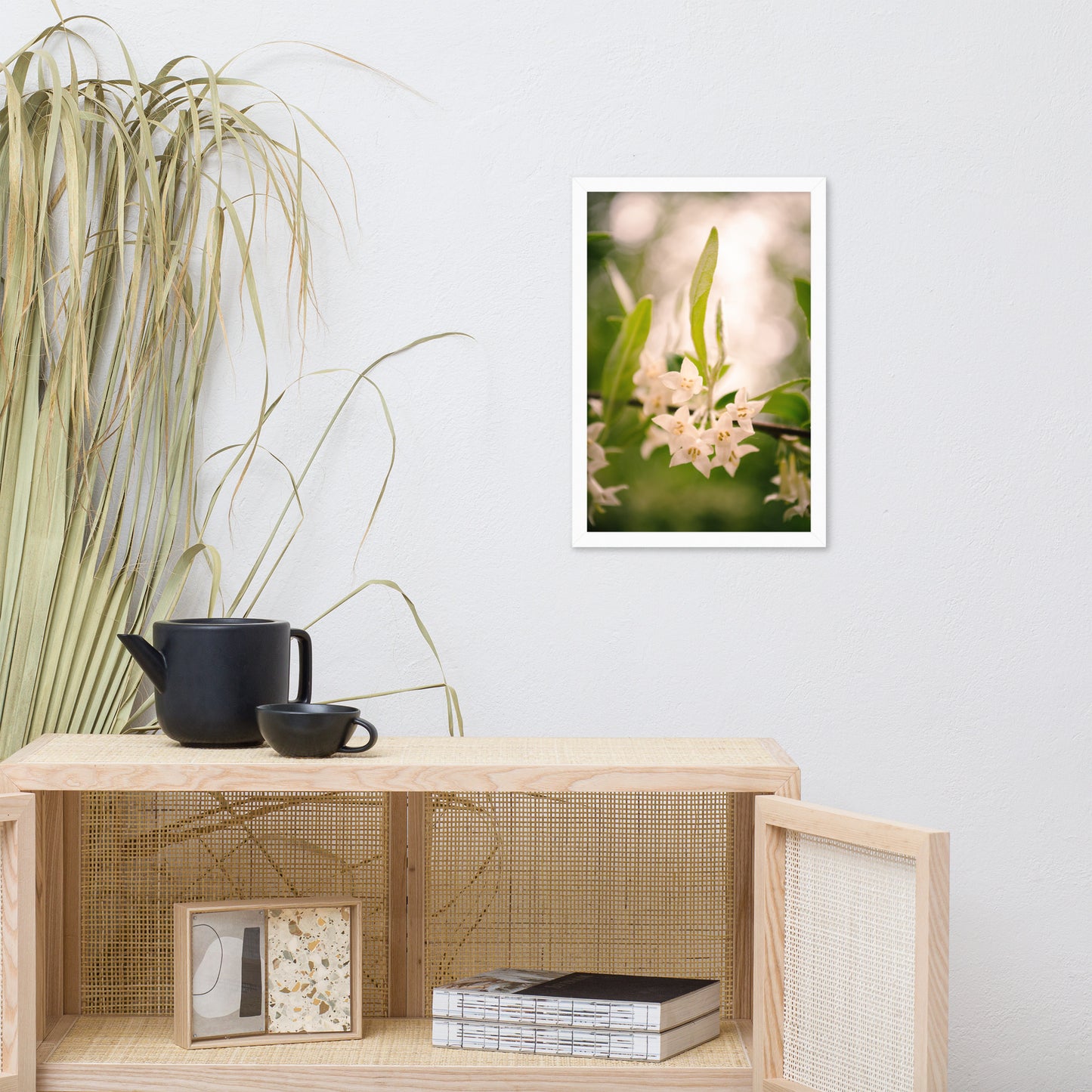 Floral Tranquility Flower Nature Photo Framed Wall Art Print