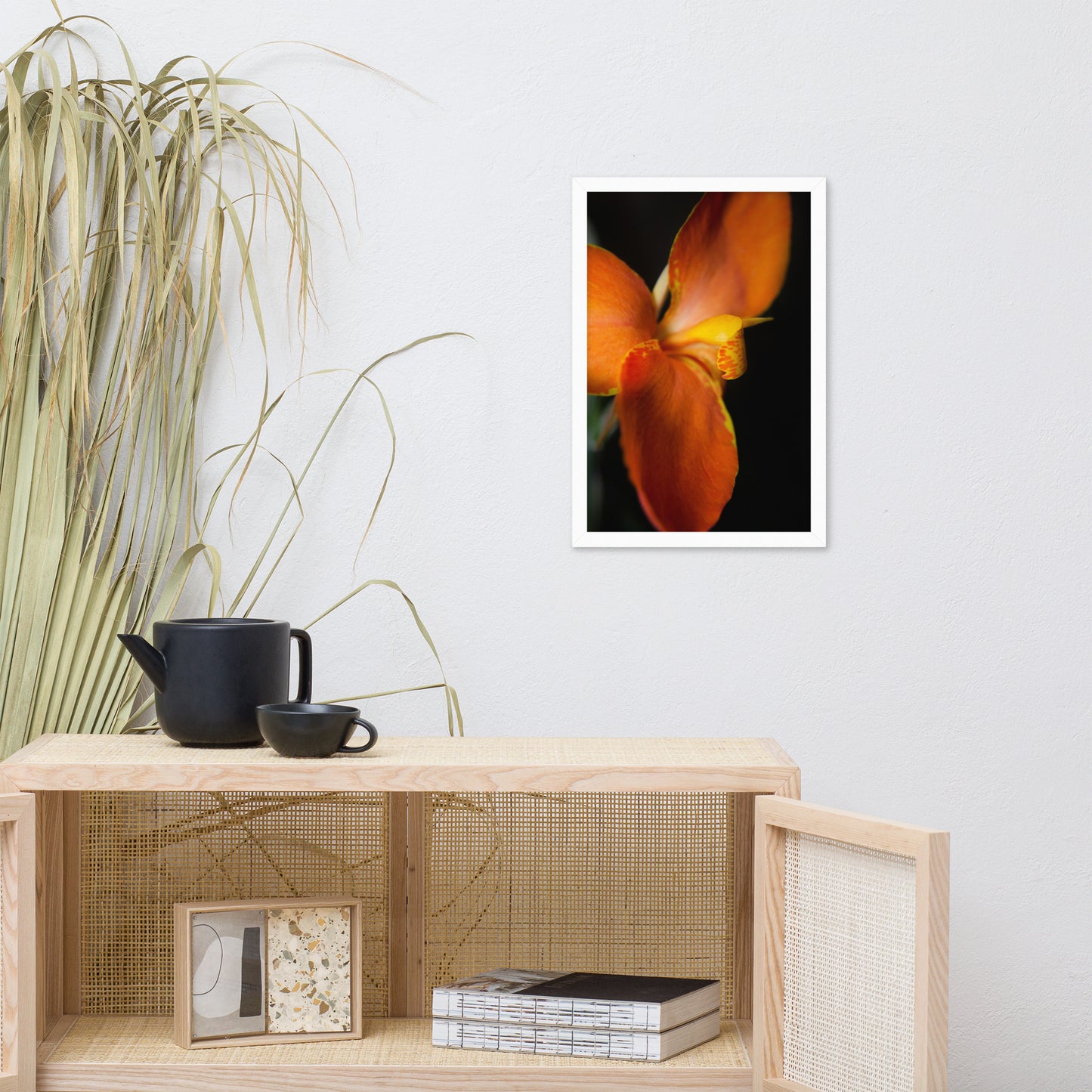 Orange Canna at Longwood Gardens Floral Nature Photo Framed Wall Art Print
