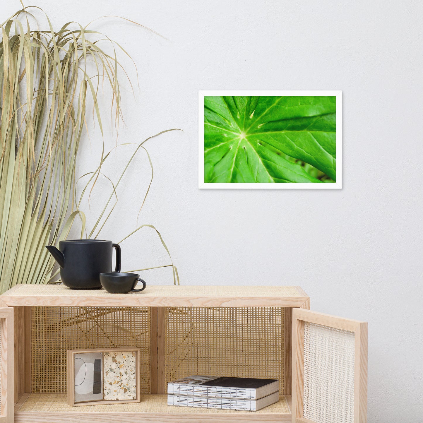 Peaceful Greenery Botanical Nature Photo Framed Wall Art Print
