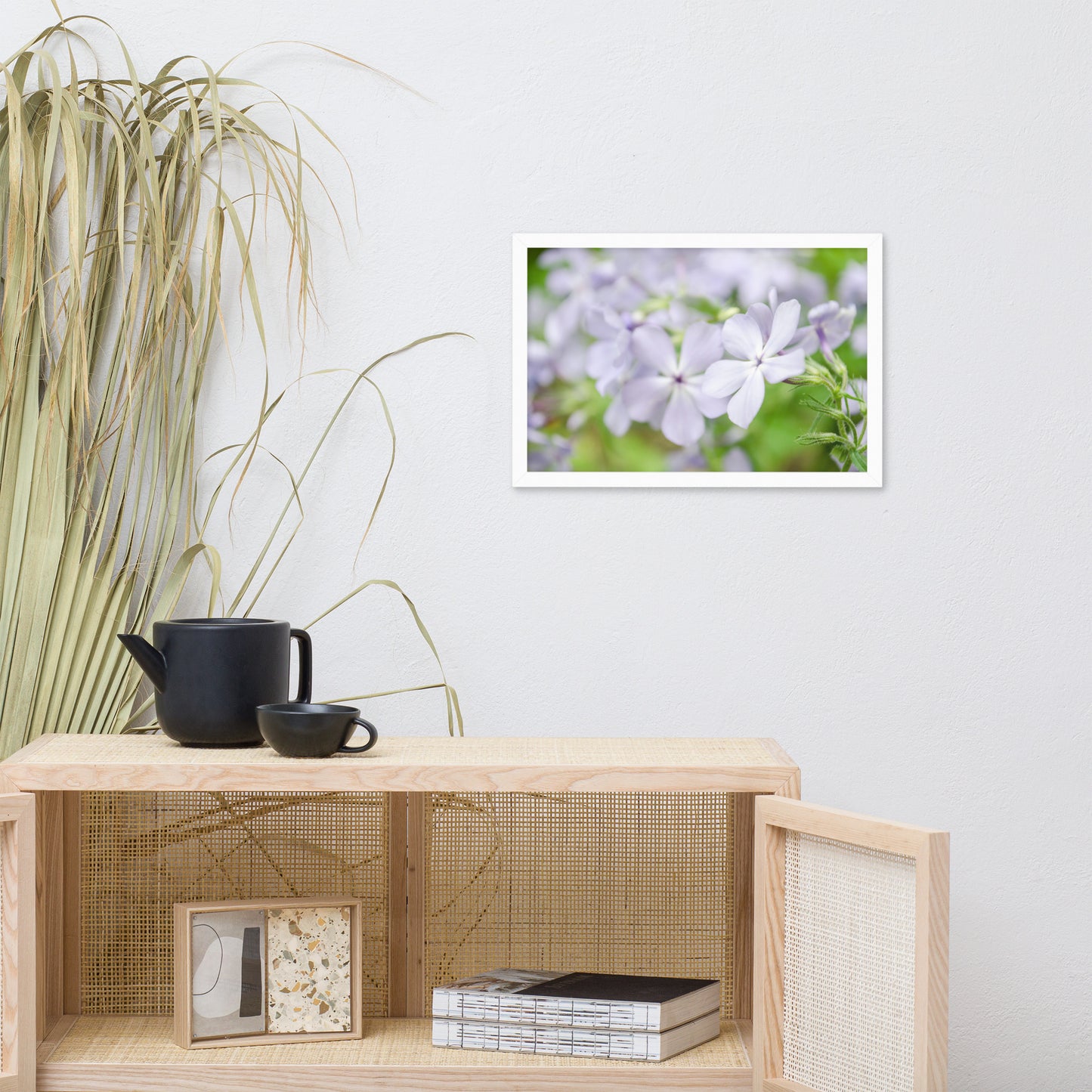 Soft Focus Phlox Carolina Floral Nature Photo Framed Wall Art Print