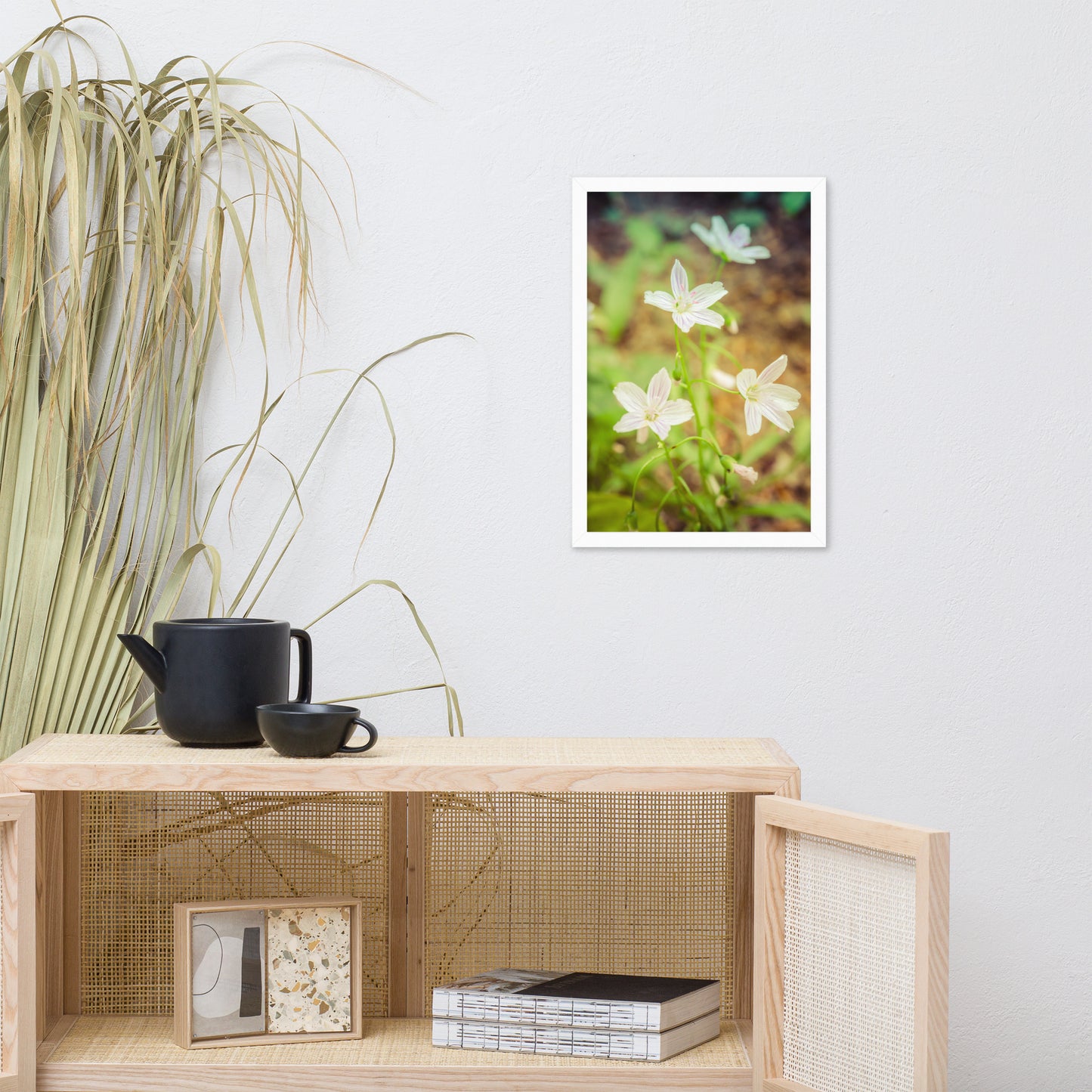 Tranquil Carolina Spring Beauty Floral Nature Photo Framed Wall Art Print
