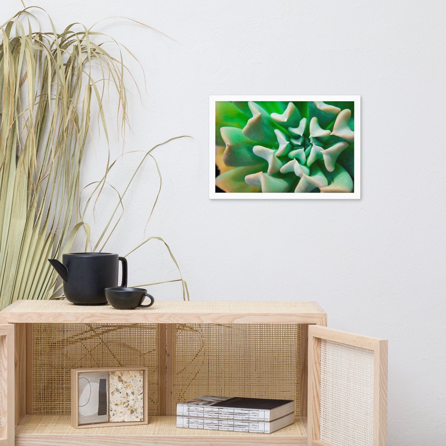 Succulent Botanical Nature Photo Framed Wall Art Print