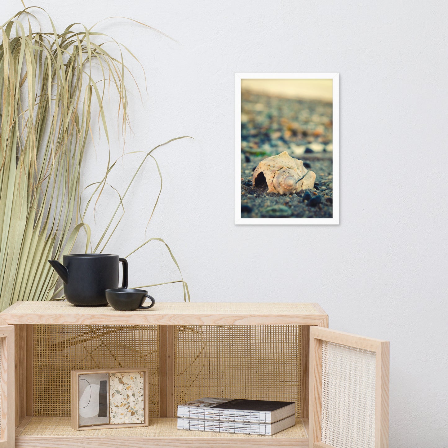 Shell at Bowers 2 Coastal Nature Photo Framed Wall Art Print