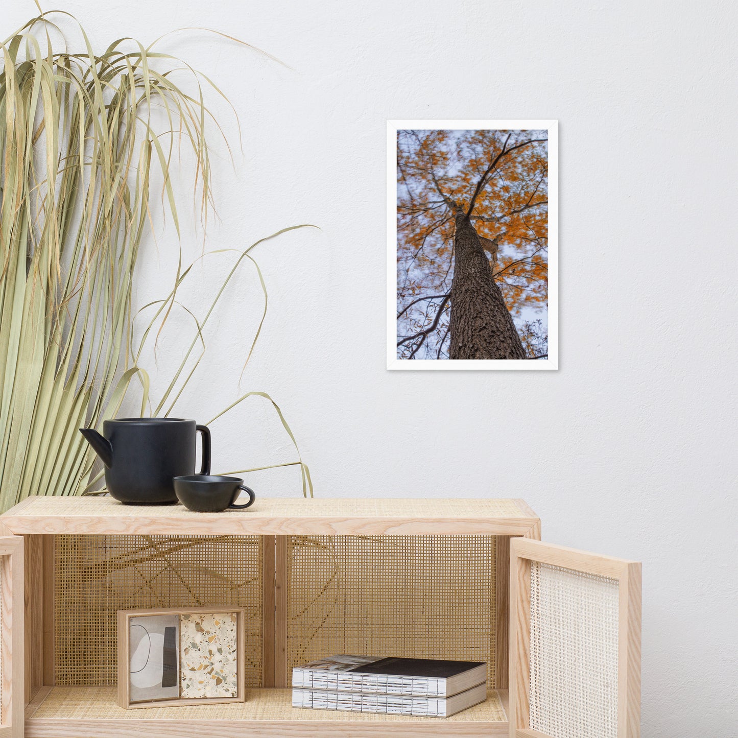 Wind in the Trees Botanical Nature Photo Framed Wall Art Print