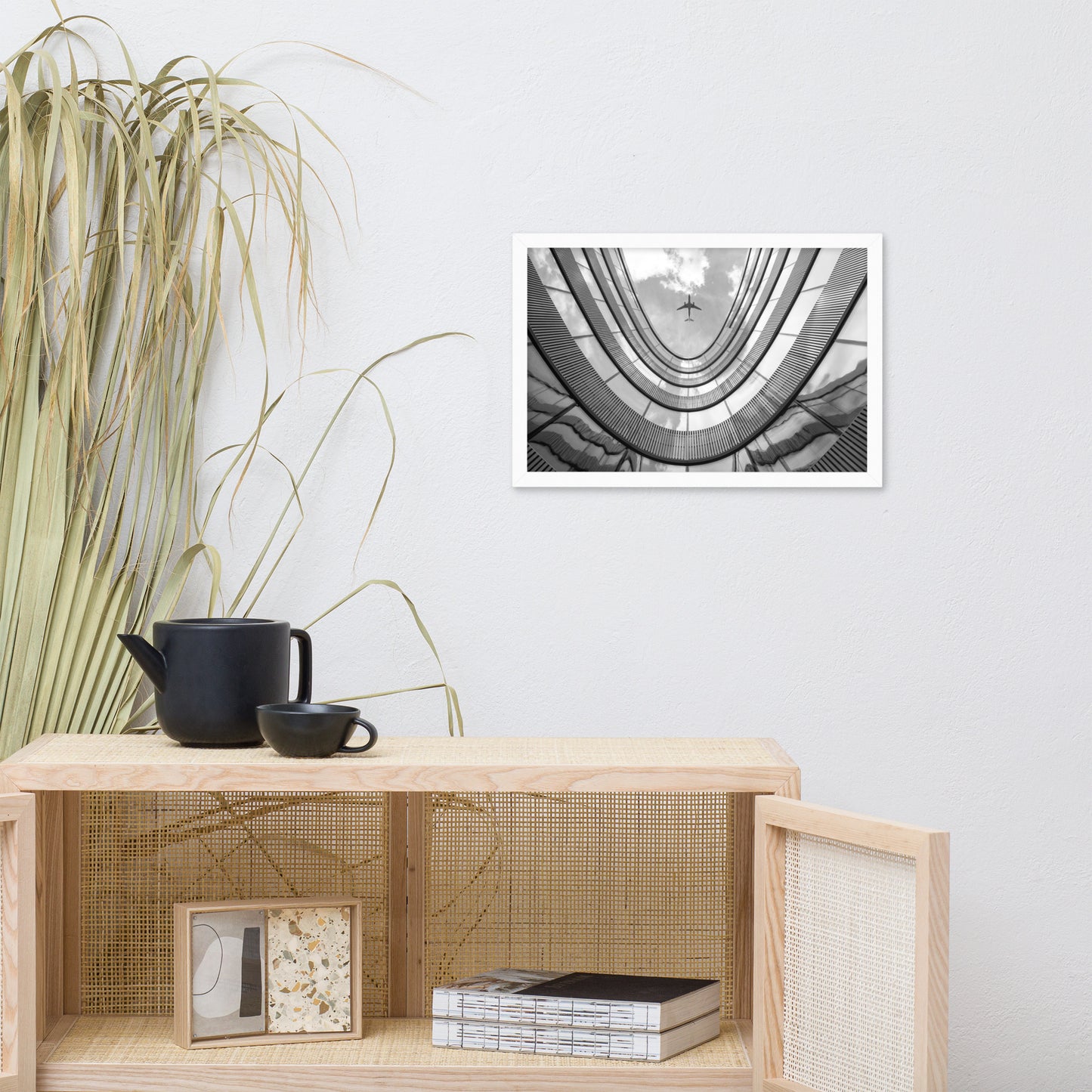 Urban Intersections in the Sky Architectural Photograph Framed Wall Art Print