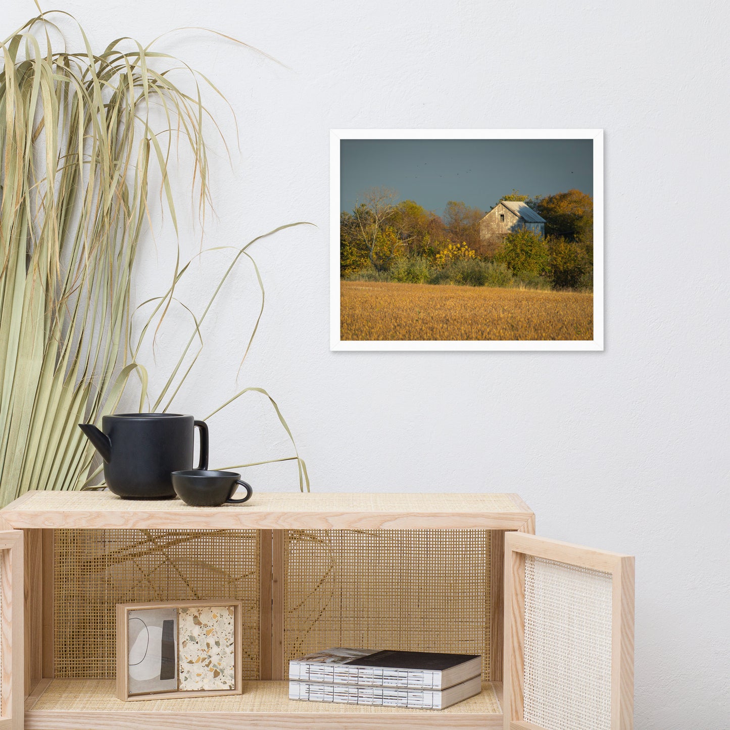 Rustic Artwork For Walls: Abandoned Barn In The Trees Framed Photo Rustic / Country Style Landscape Photography Wall Art Prints - Artwork - Wall Decor