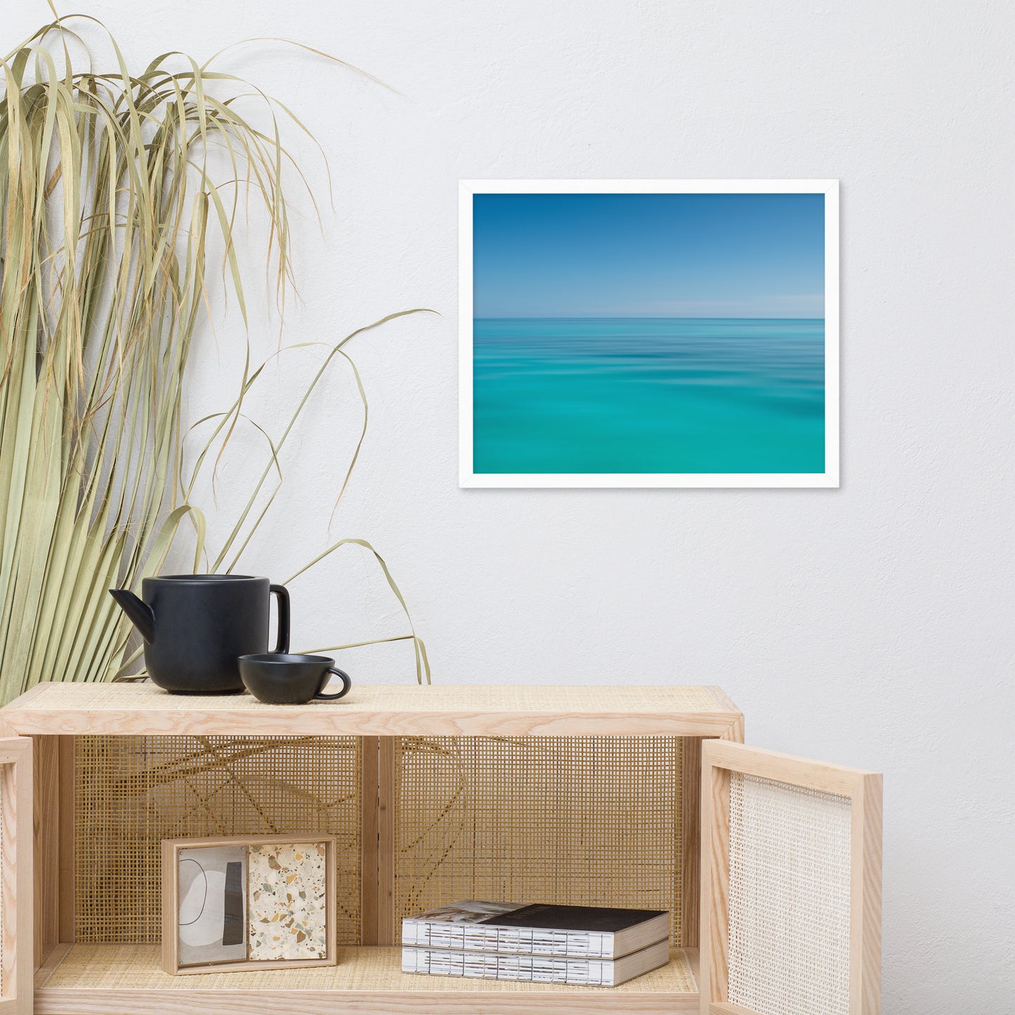 Colors of the Tropical Sea Abstract Coastal Landscape Photo Framed Wall Art Print