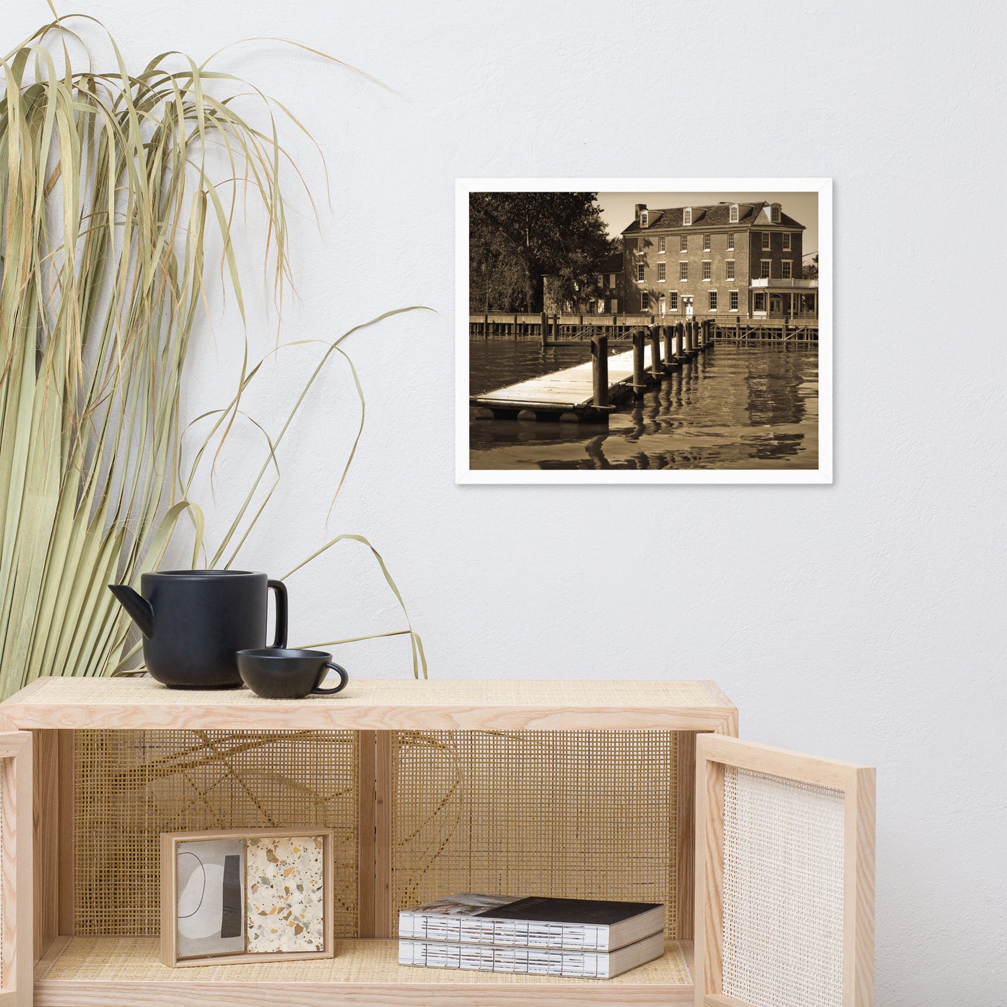 Delaware City Dock Coastal Landscape Framed Photo Wall Art Prints