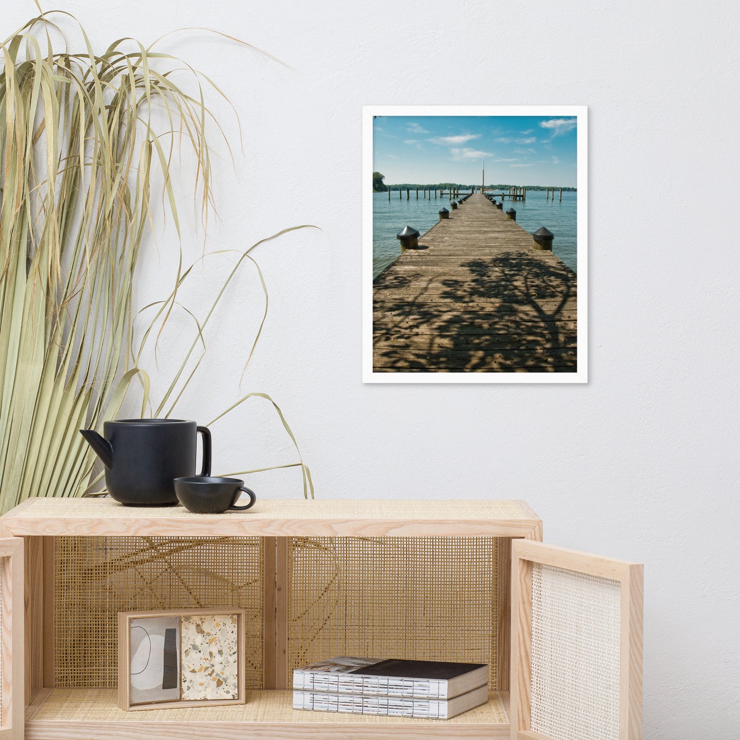 Endless Dock Coastal Landscape Framed Photo Wall Art Prints