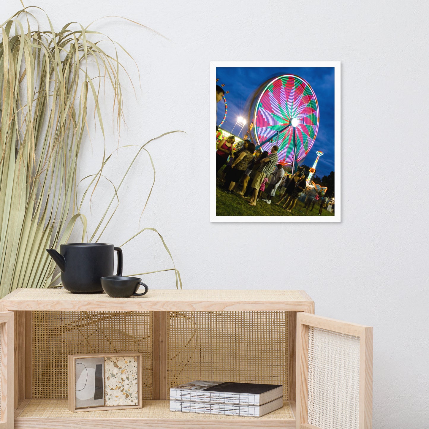 Ferris Wheel 1 Urban Landscape Photo Framed Wall Art Print
