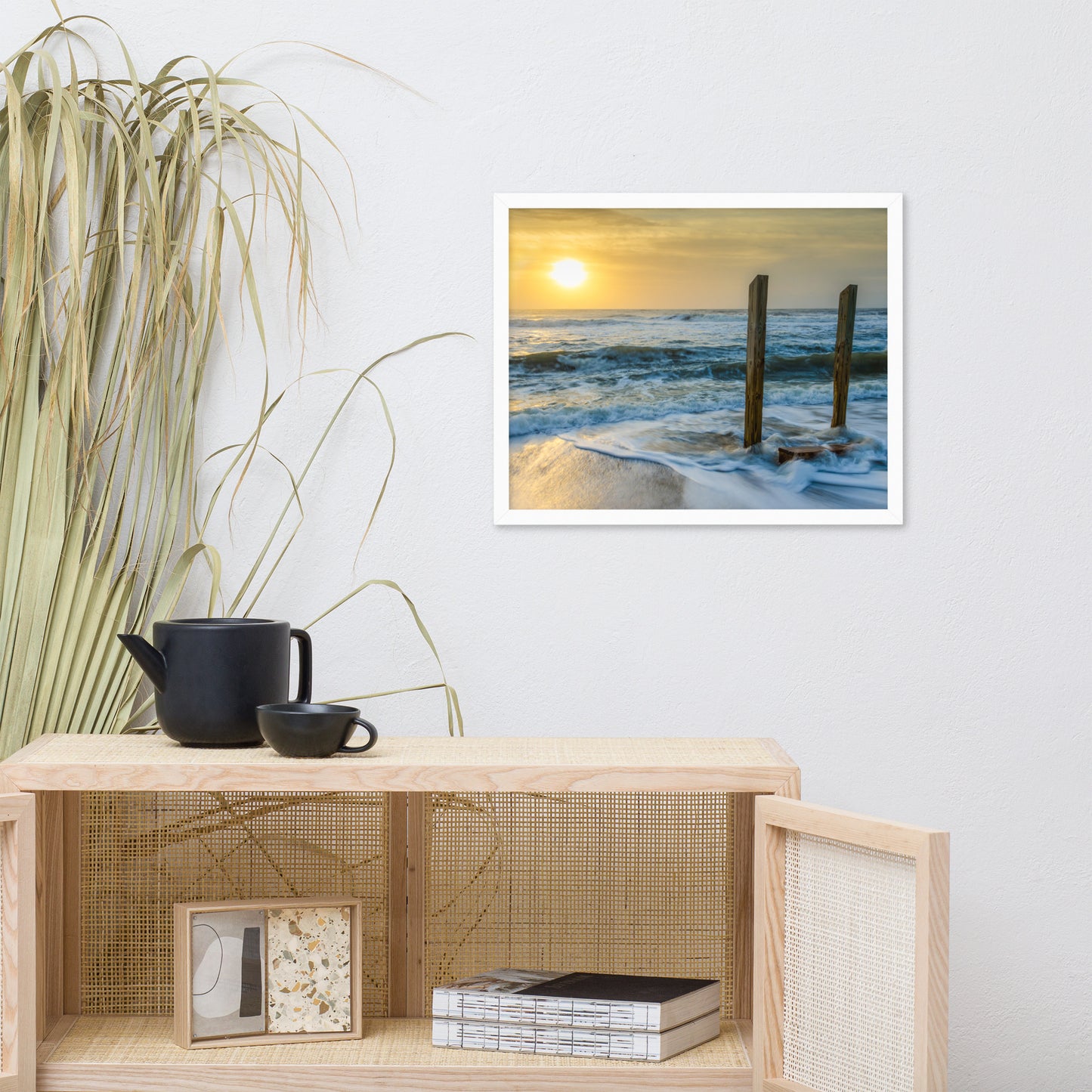 Kissed by the Sea Coastal Landscape Framed Photo Paper Wall Art Prints