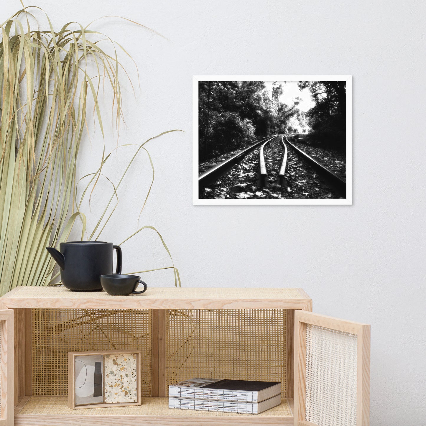 Lead Me into the Light in Black and White Framed Photo Paper Wall Art Prints